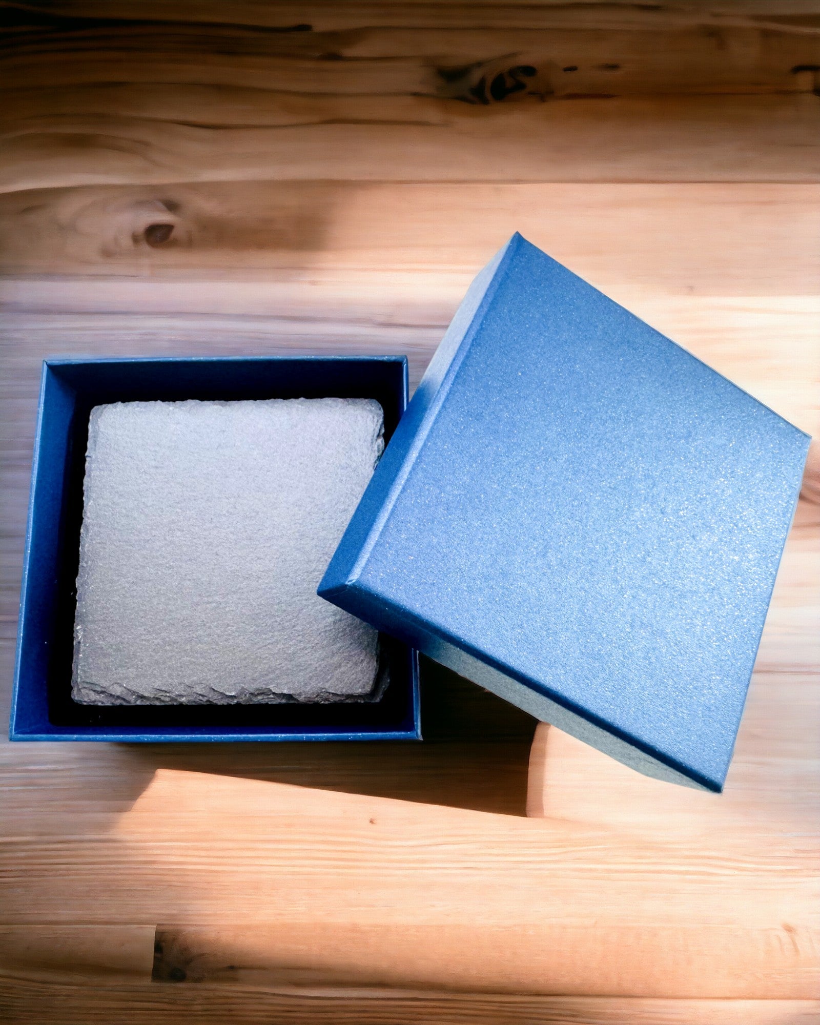 Natural Stone Coaster for Coffee, Tea with Personalized Engraving – Square, Circle, Hexagon, 10 cm