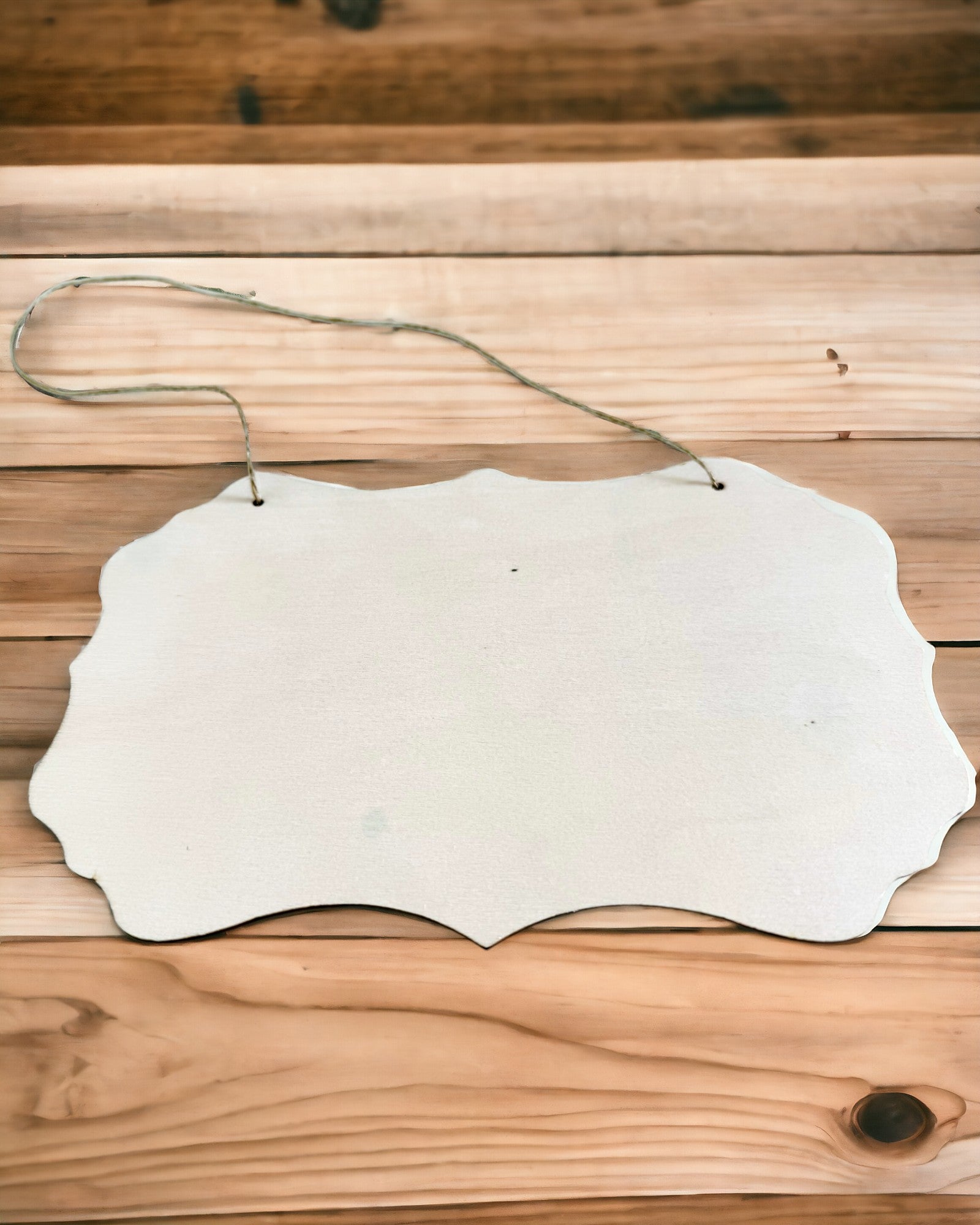 Wooden Decorative Pendant with Personalization Option – Various Shapes