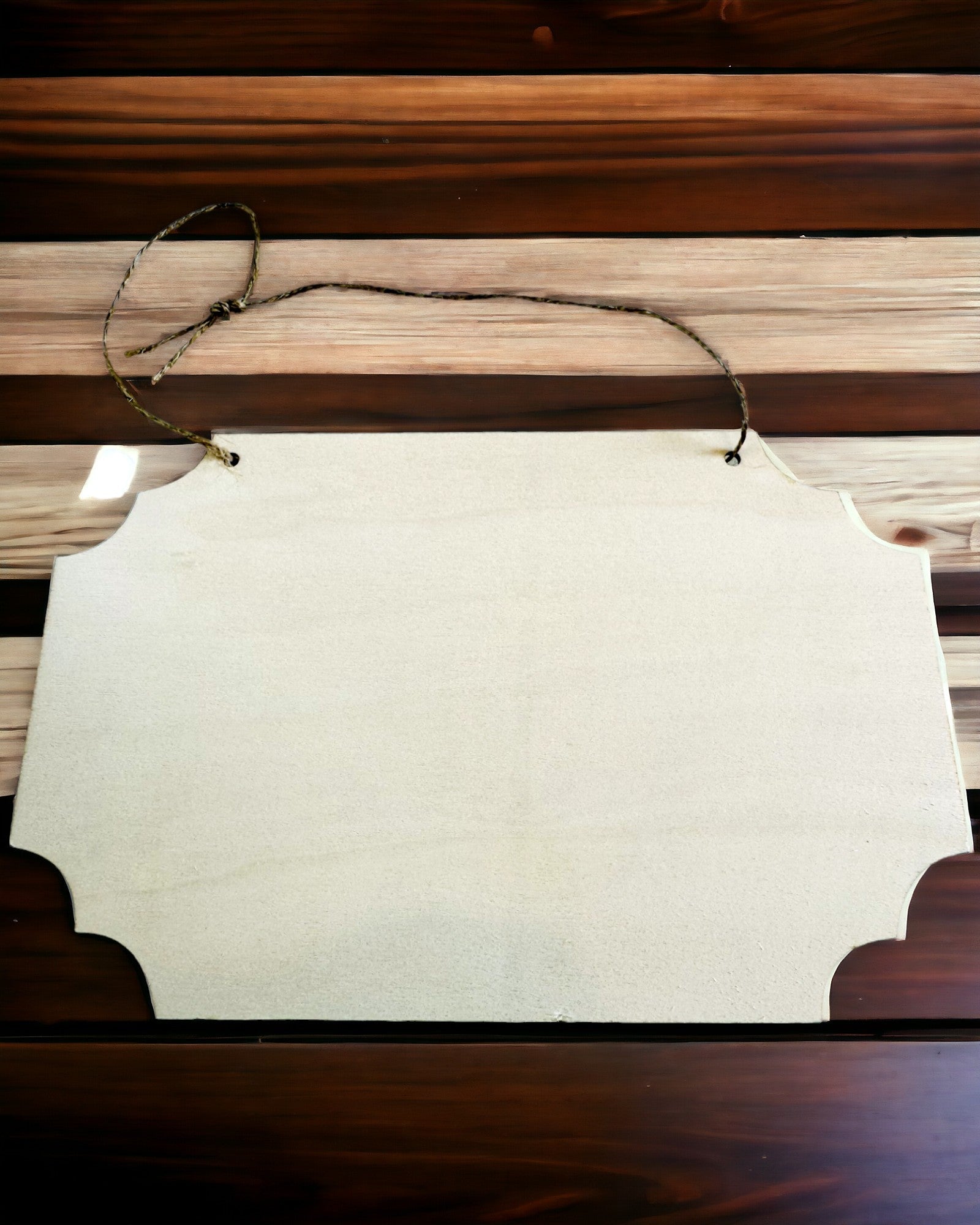 Wooden Decorative Pendant with Personalization Option – Various Shapes