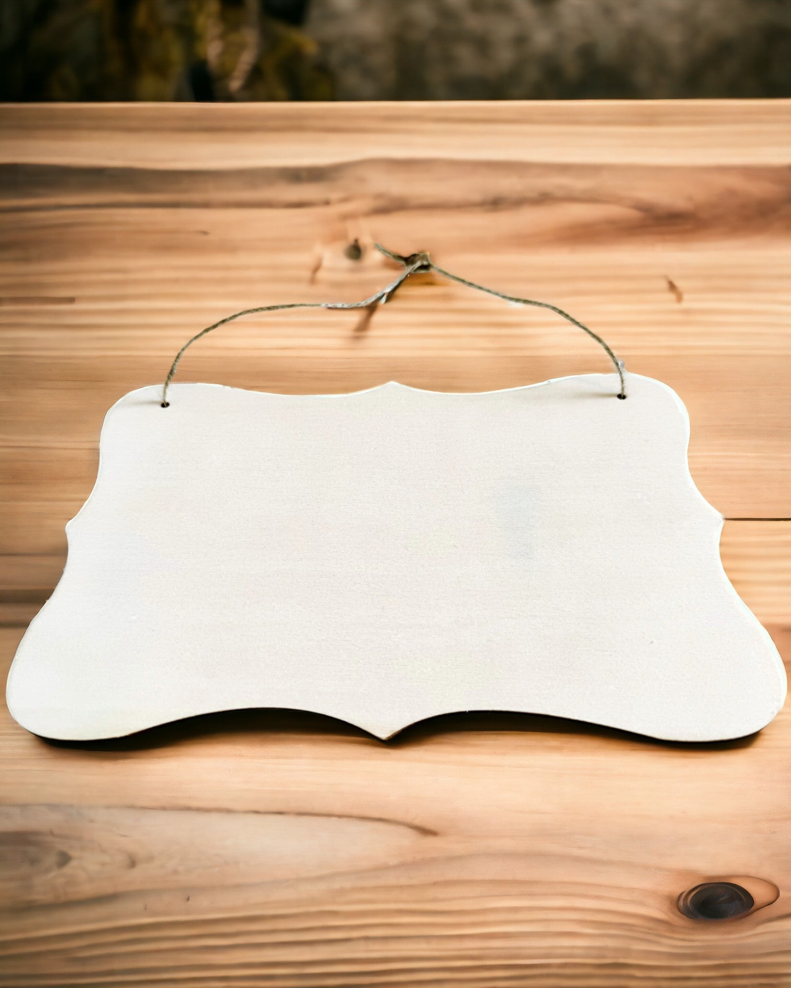 Wooden Decorative Pendant with Personalization Option – Various Shapes