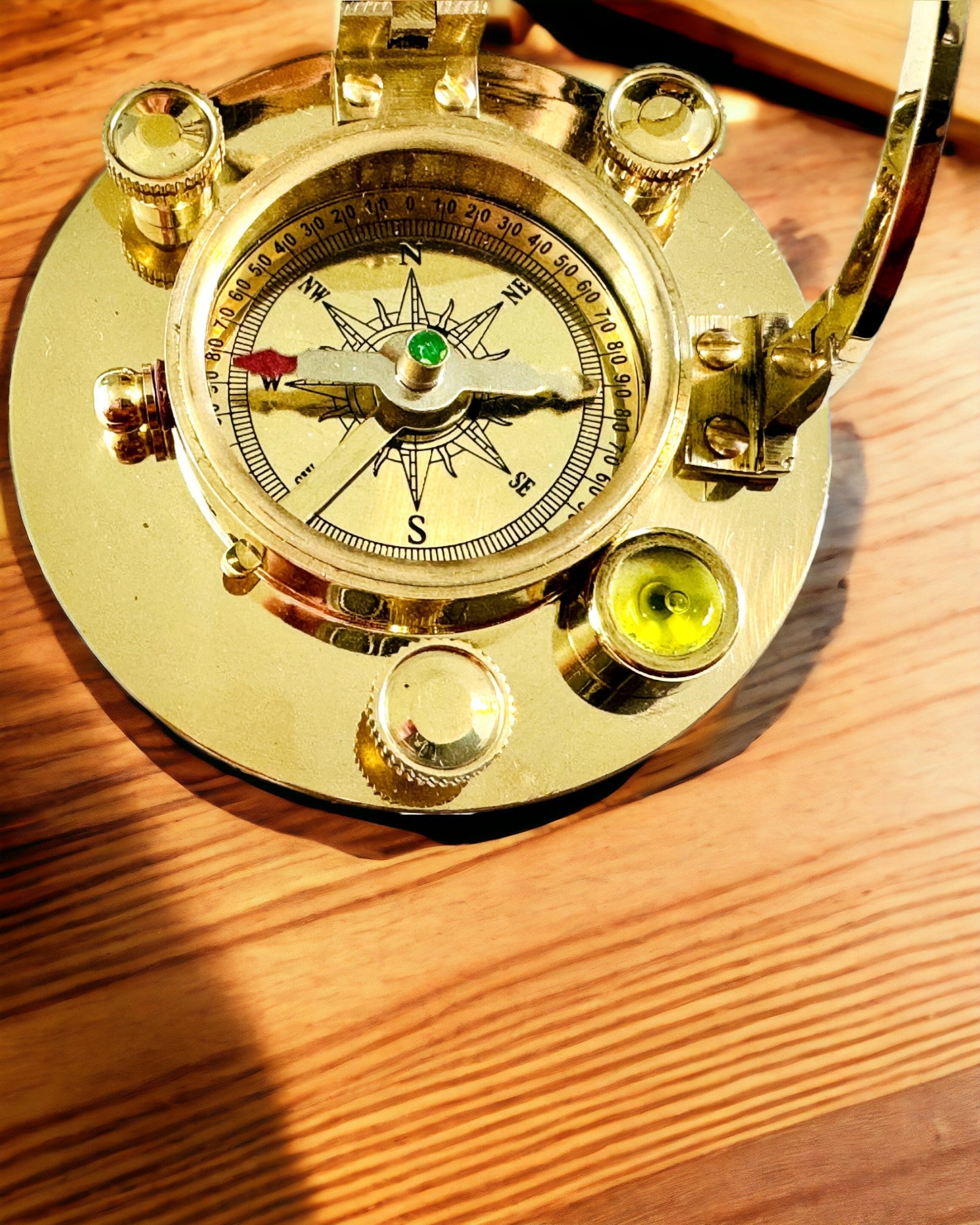Navigational Compass with Sextant and Personalization Option - Nautical XL