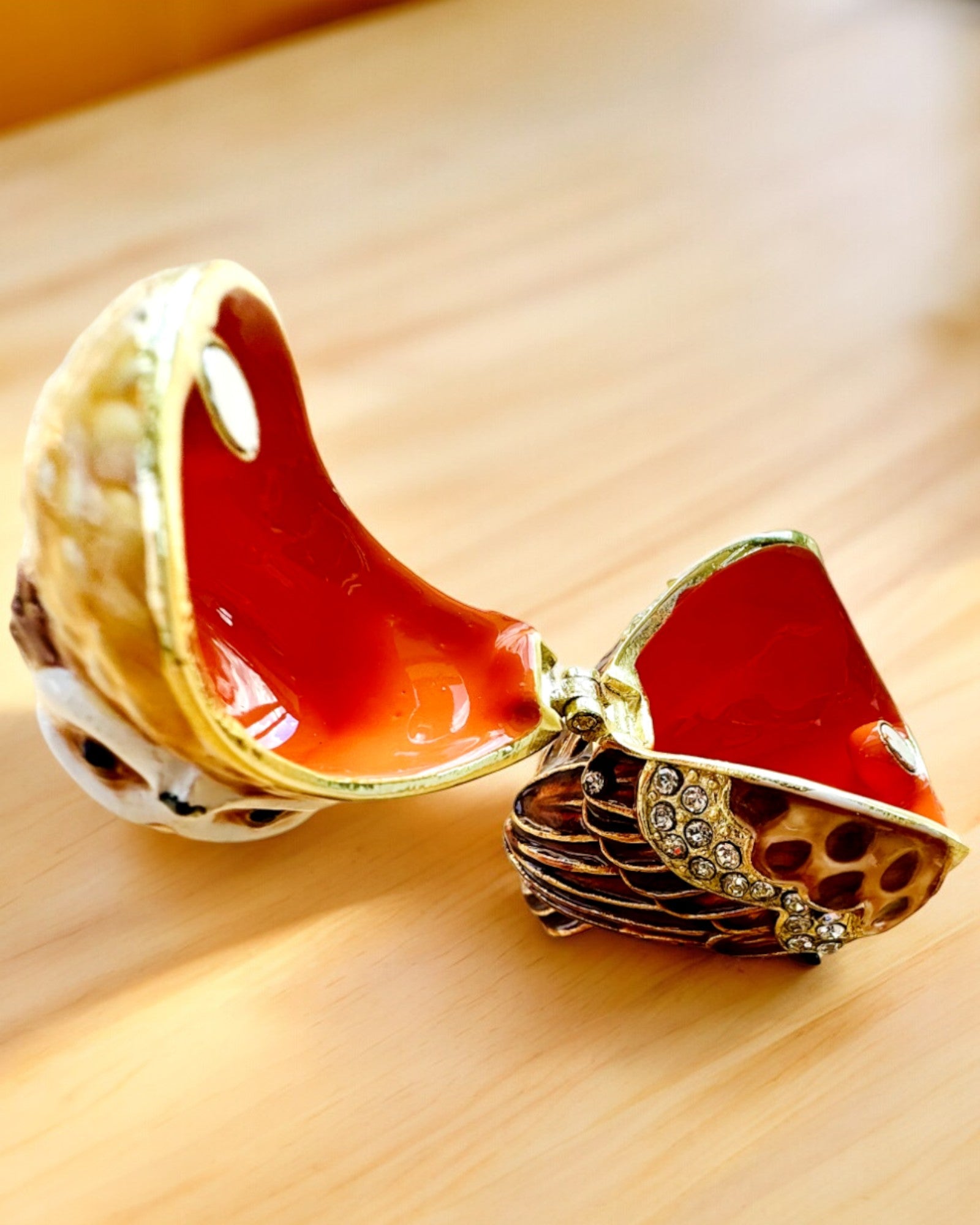 Charming Owl with Crystals - Jewelry Box with Custom Engraving Option, Gift