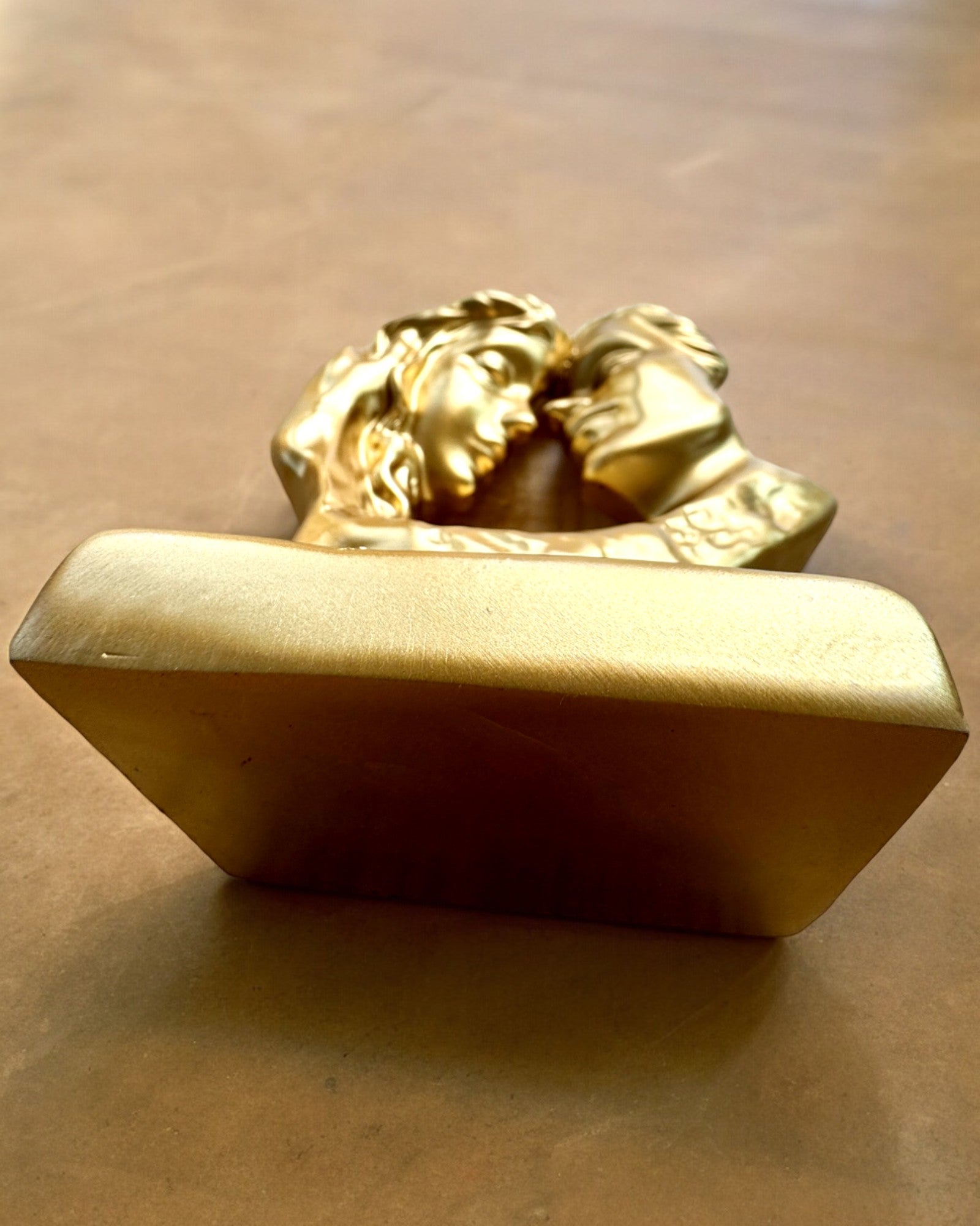 "Golden Connection" Figurine - 13.5 cm in height, Decorative with Engraving Option