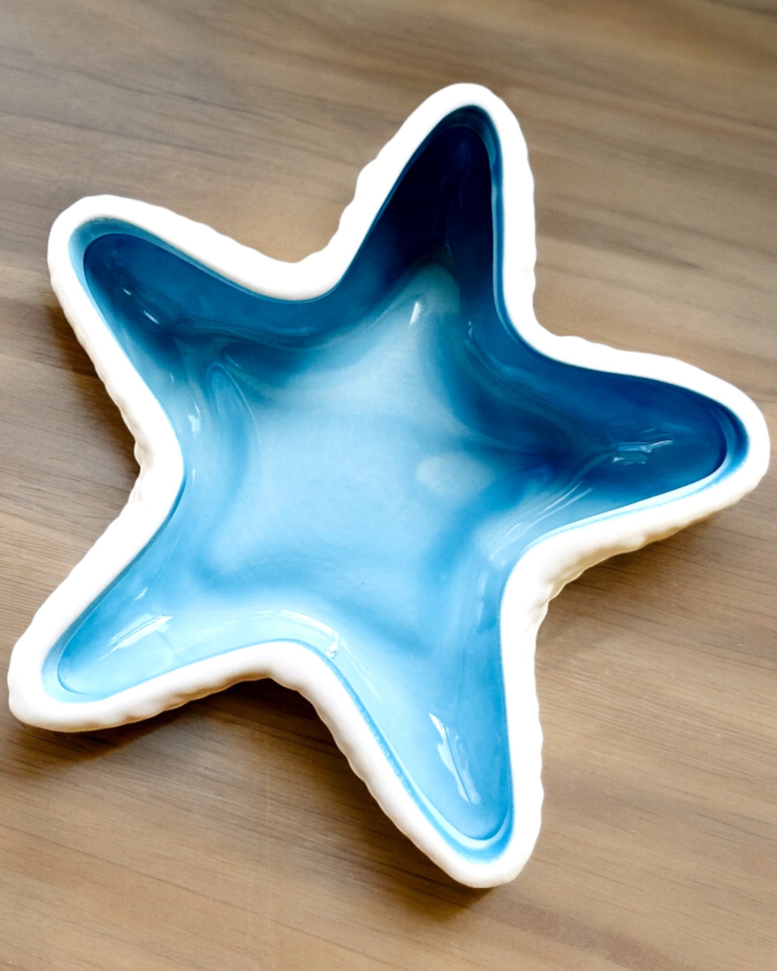 Ceramic Bowl "Starry Glow" - 14 cm wide - for gift, engraving personalization