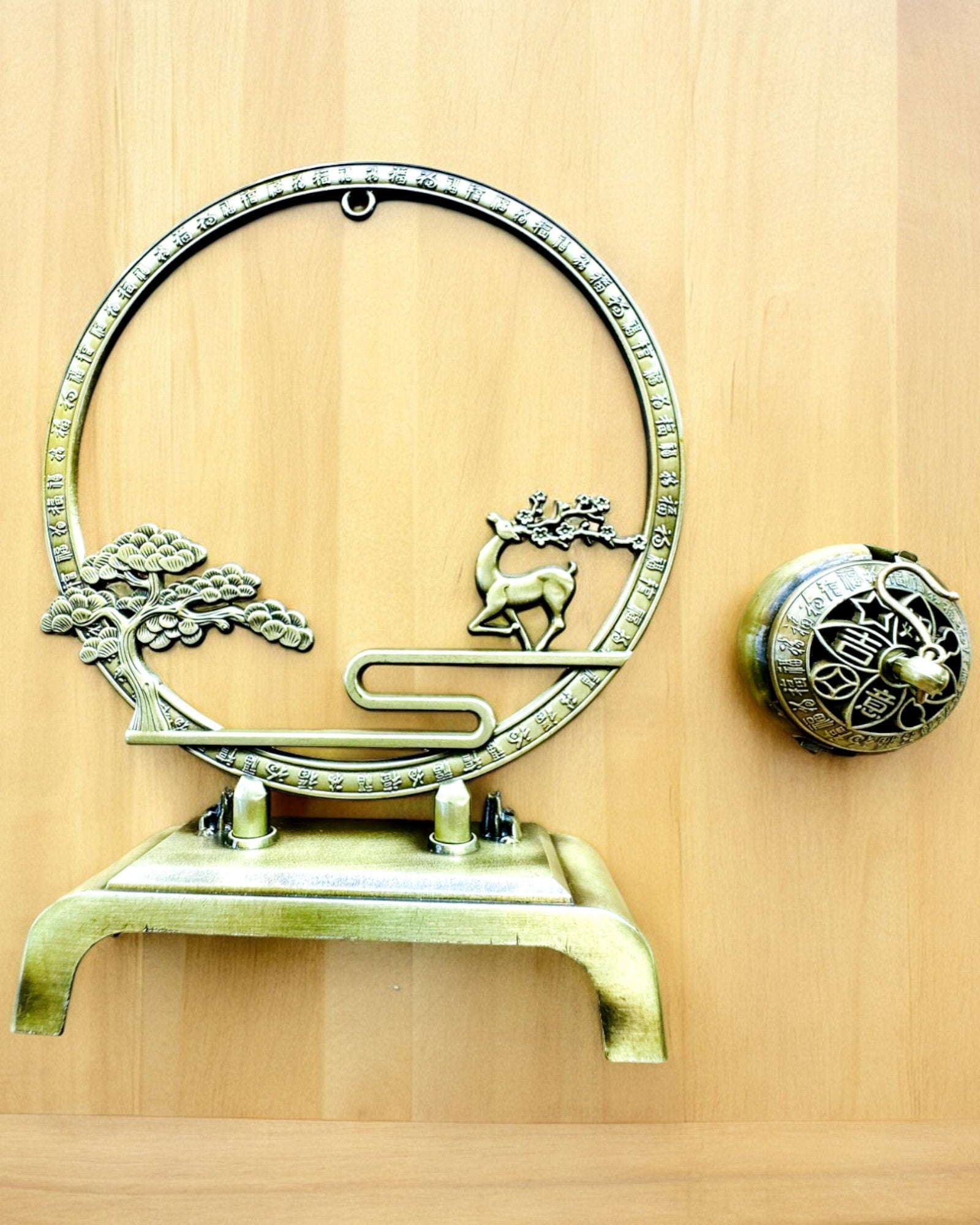 Elegant Metal Incense Holder "Great Calm" - personalization with engraving available