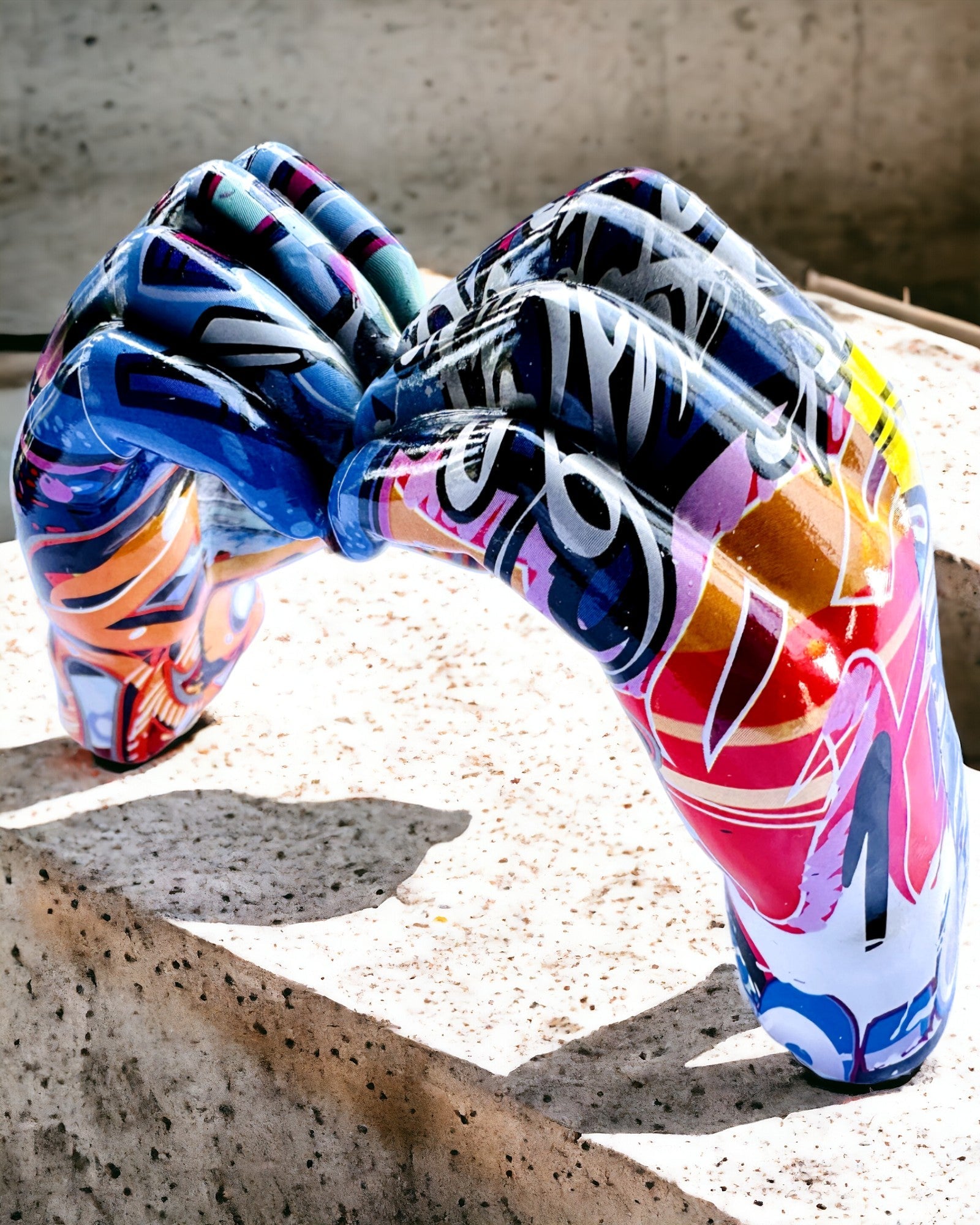 Decorative Figurine Colorful Decorative Handle ArtBrace - customizable with engraving, as a gift