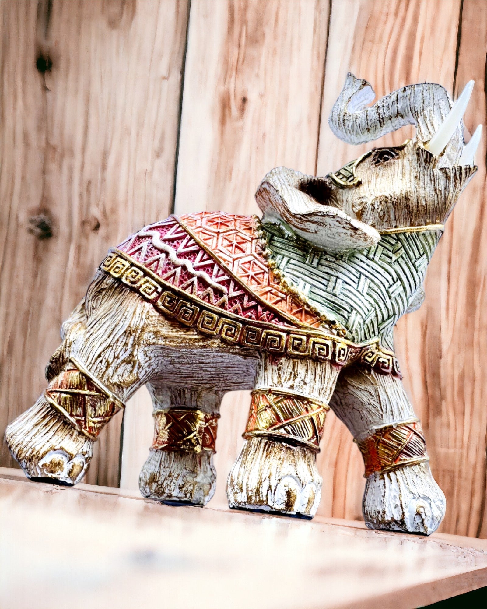 Elephant Pathway – Decorative Resin Elephant with Engraving Option