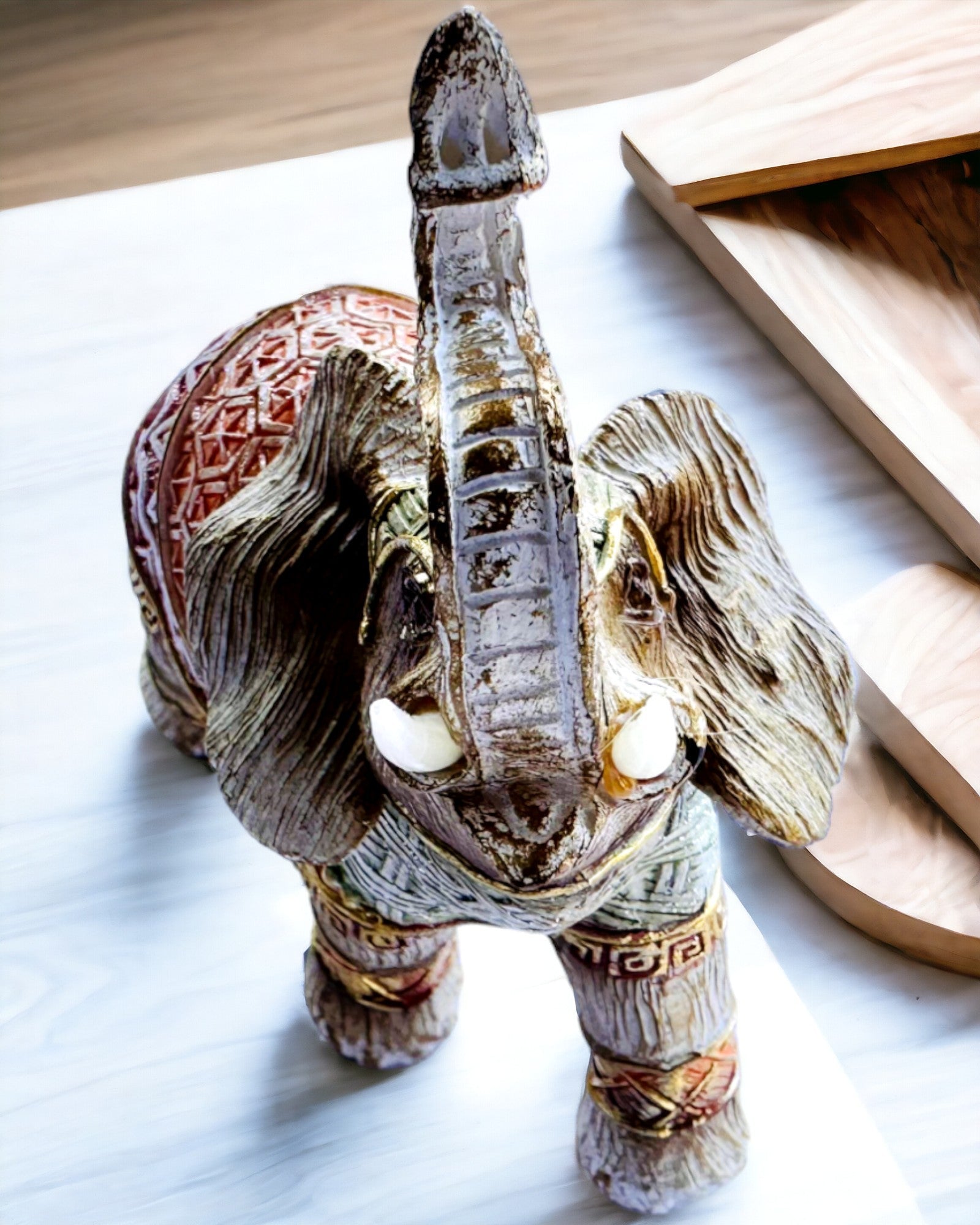 Elephant Pathway – Decorative Resin Elephant with Engraving Option