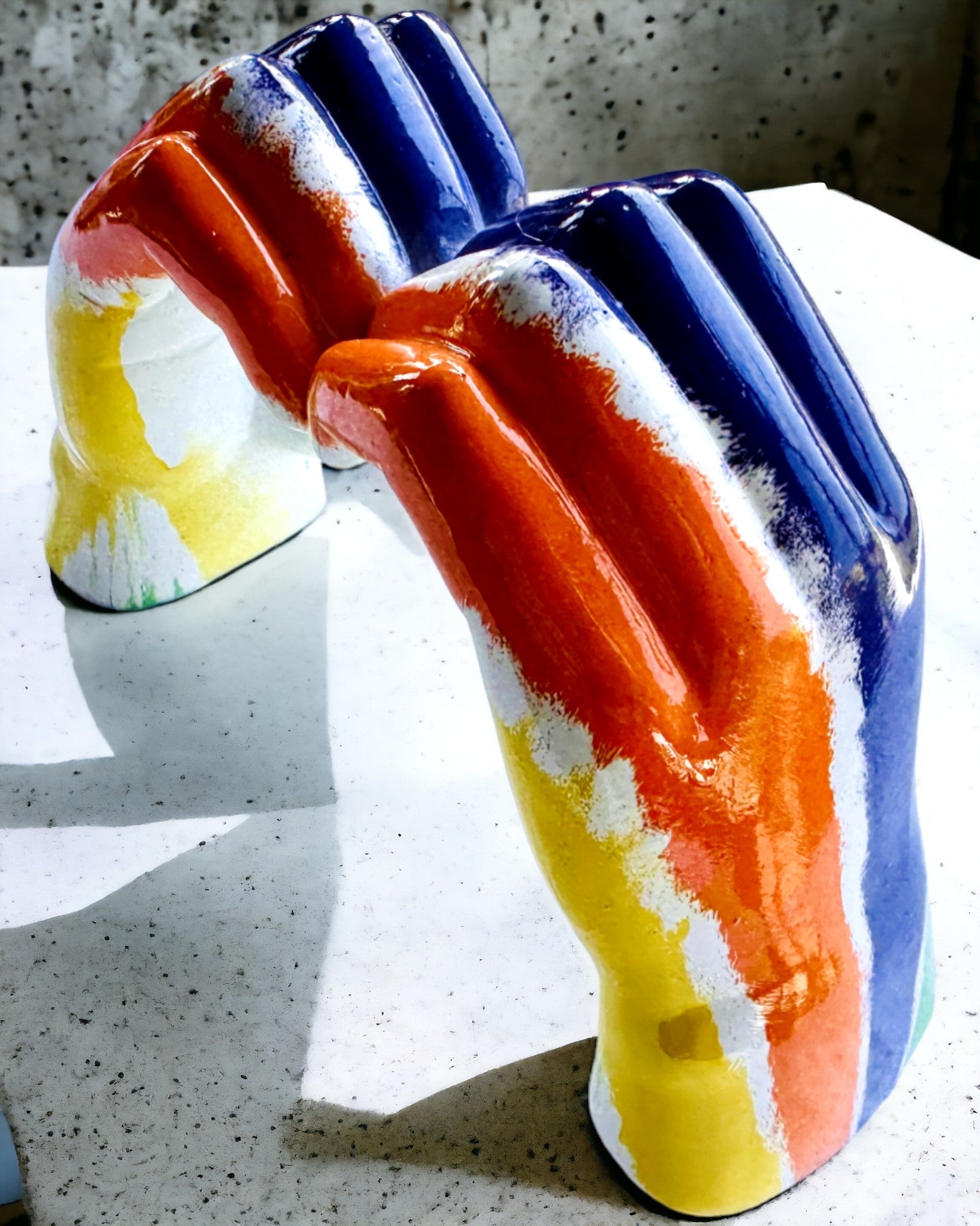 Colorful Spatial Heart - Decorative Resin Figurine with Personalization Option, as a Gift