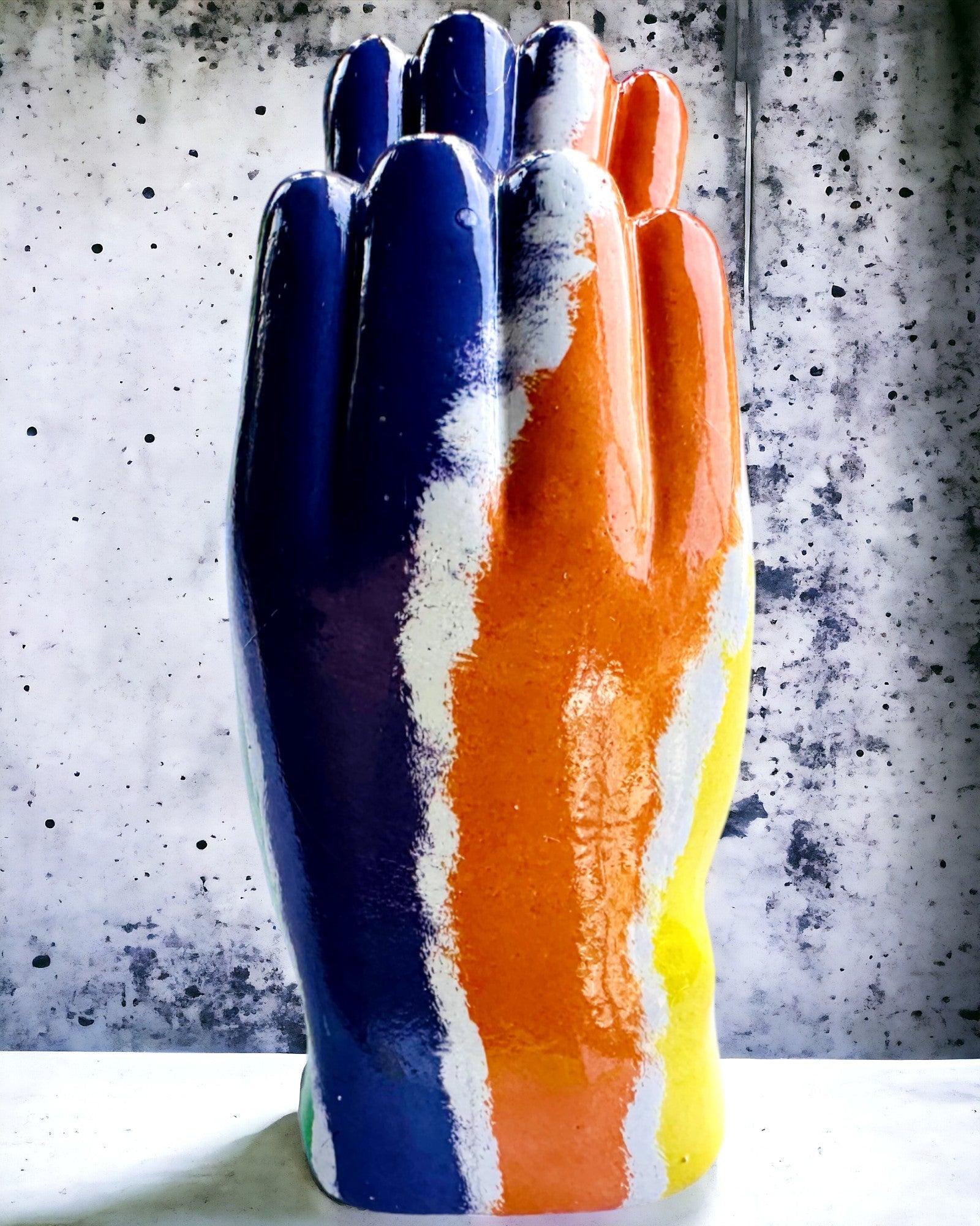 Colorful Spatial Heart - Decorative Resin Figurine with Personalization Option, as a Gift