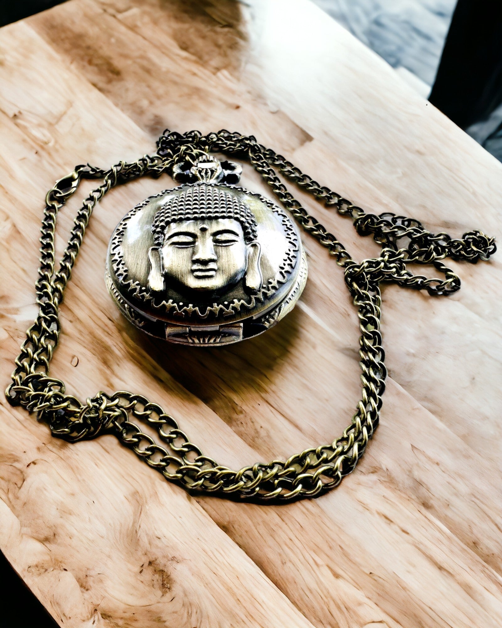 Pocket Watch "Buddha Time Elegance", personalization with engraving available
