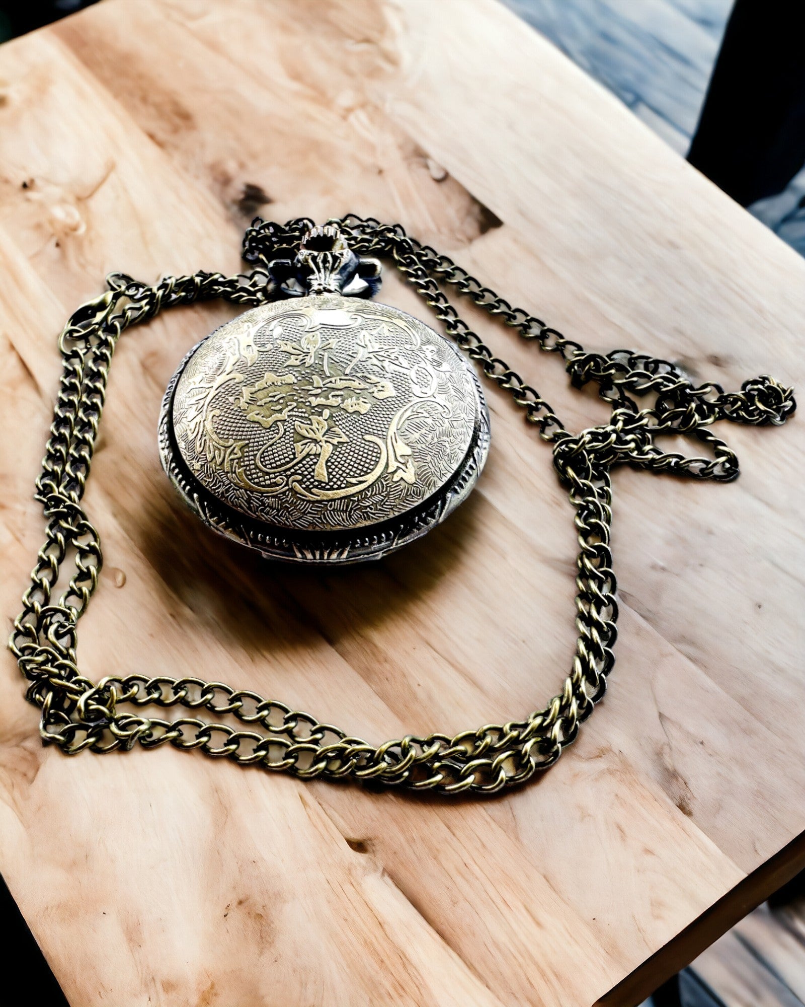 Pocket Watch "Buddha Time Elegance", personalization with engraving available