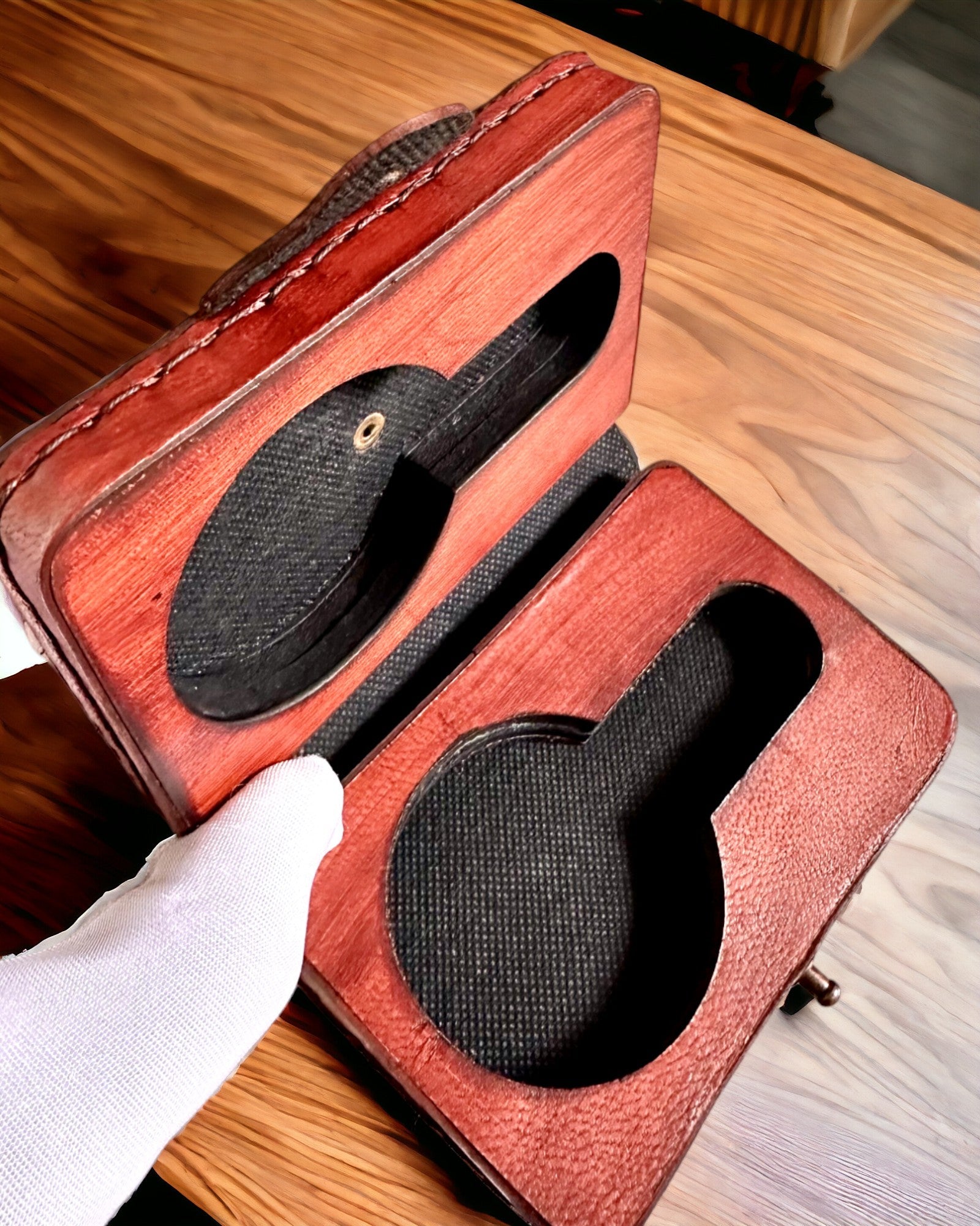 Commander’s Case – Handcrafted Case for Pocket Watch or Compass with Personalization Option