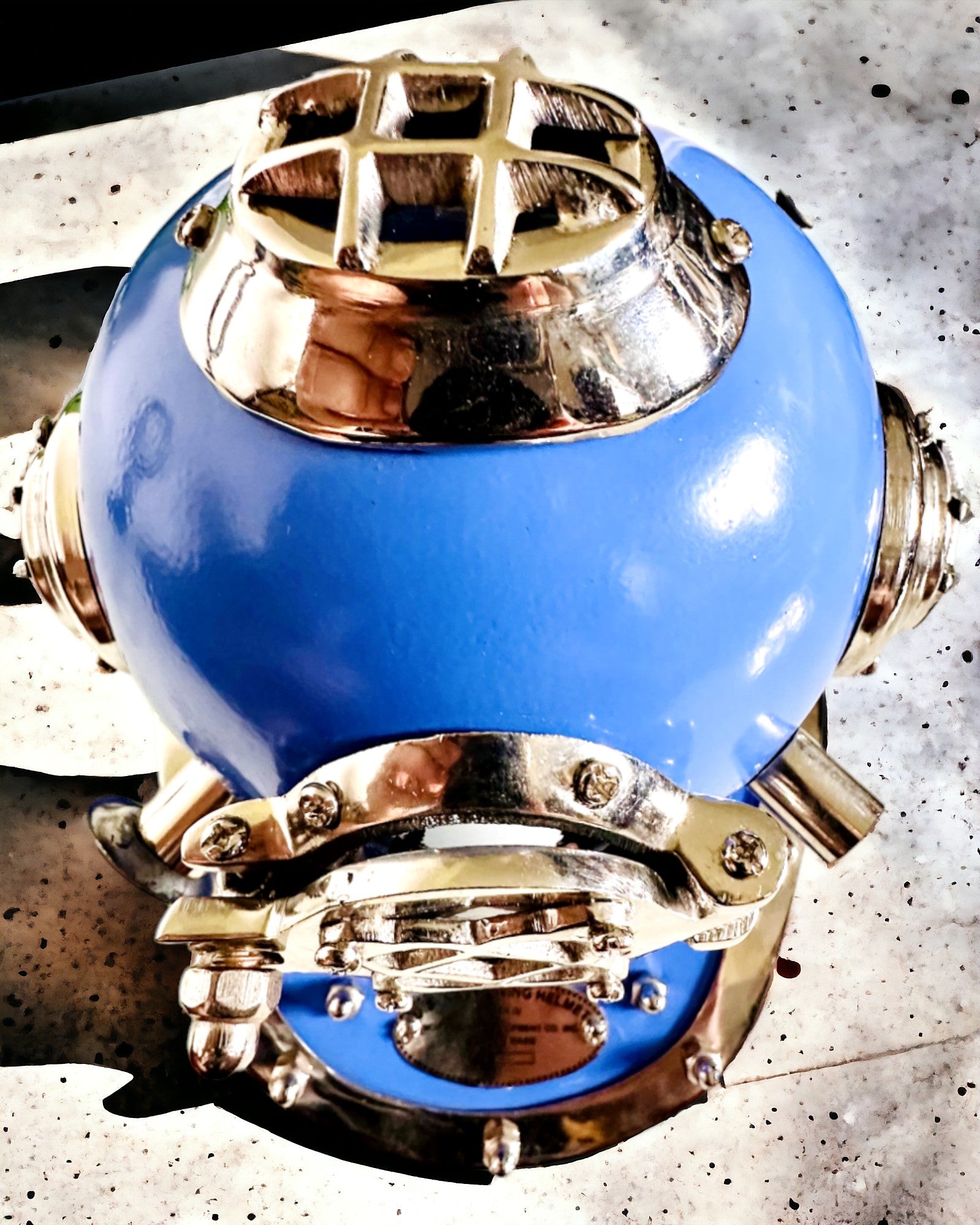 Deep Explorer's Helmet - Collector's Edition with Engraving Option, 35 cm, gift for firefighter or diver