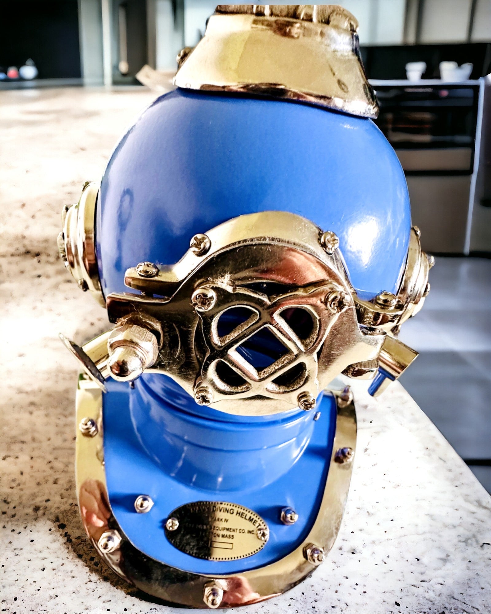 Deep Explorer's Helmet - Collector's Edition with Engraving Option, 35 cm, gift for firefighter or diver