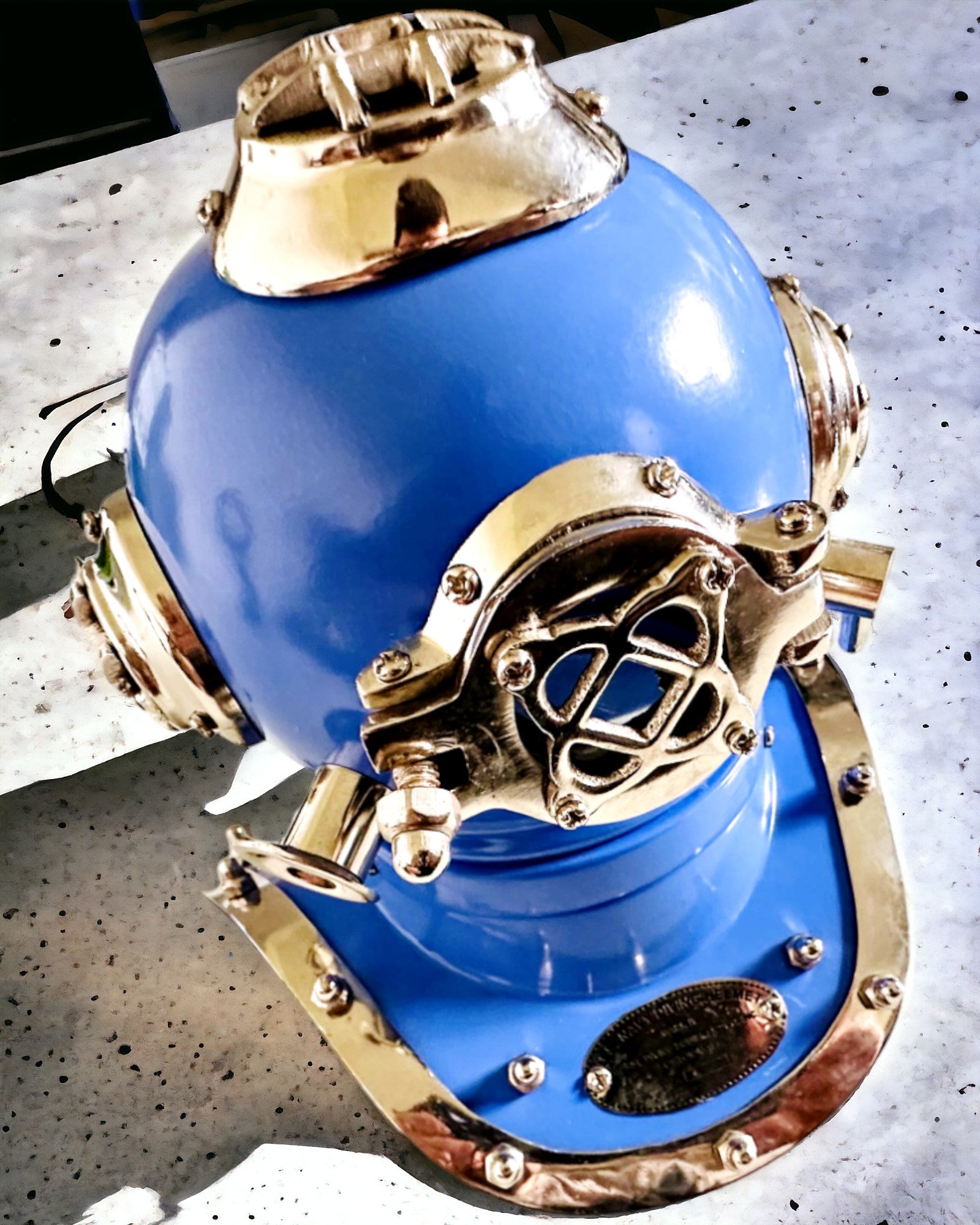 Deep Explorer's Helmet - Collector's Edition with Engraving Option, 35 cm, gift for firefighter or diver