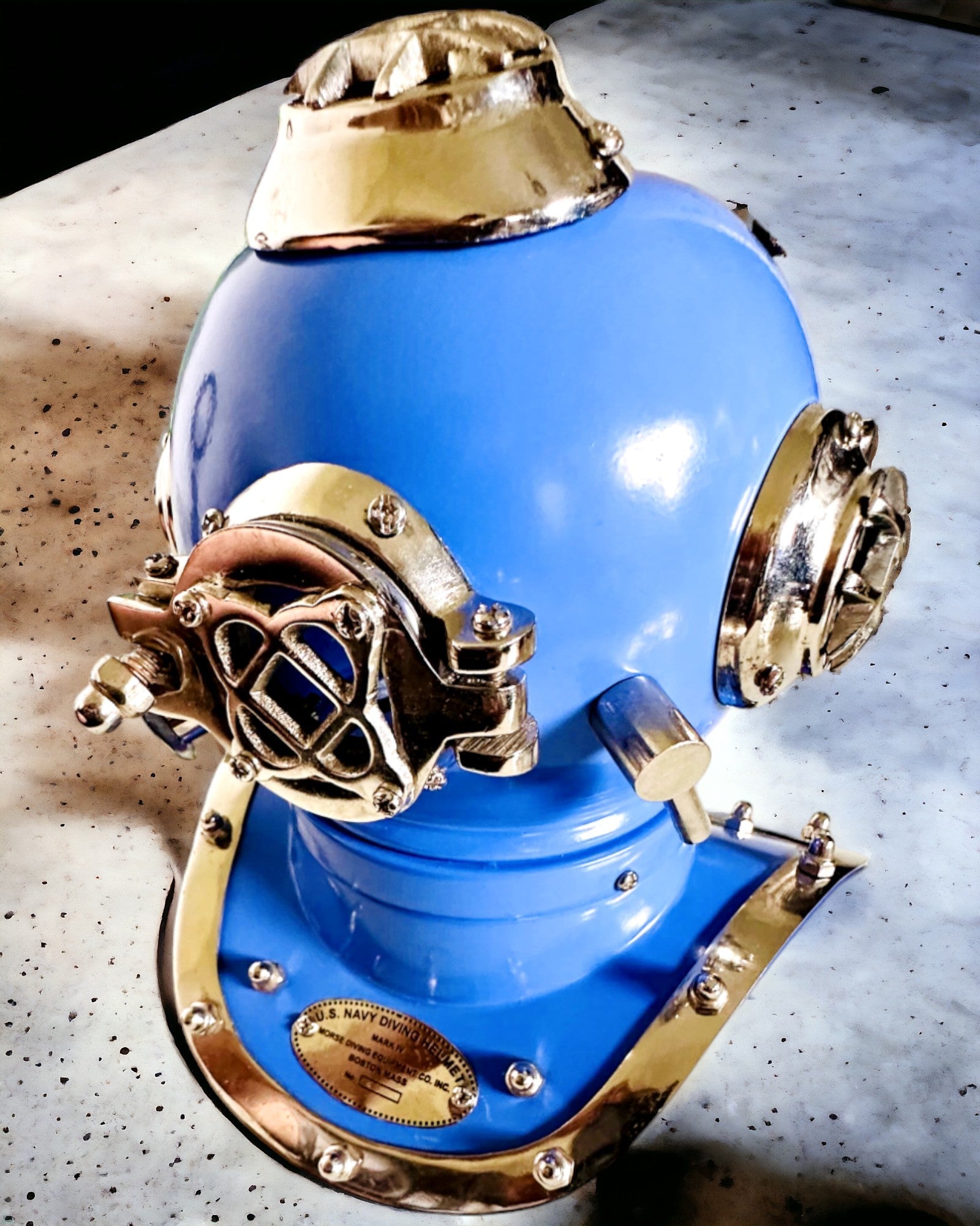 Deep Explorer's Helmet - Collector's Edition with Engraving Option, 35 cm, gift for firefighter or diver