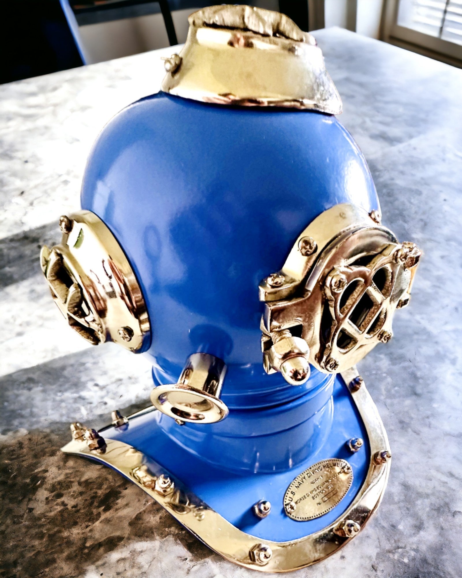 Deep Explorer's Helmet - Collector's Edition with Engraving Option, 35 cm, gift for firefighter or diver