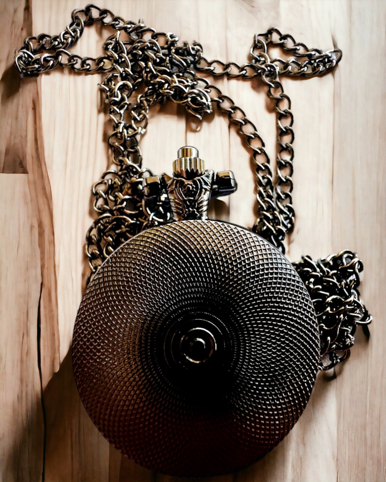 "Starry Cat" Pocket Watch with Engraving Option, 2 Color Variants Available