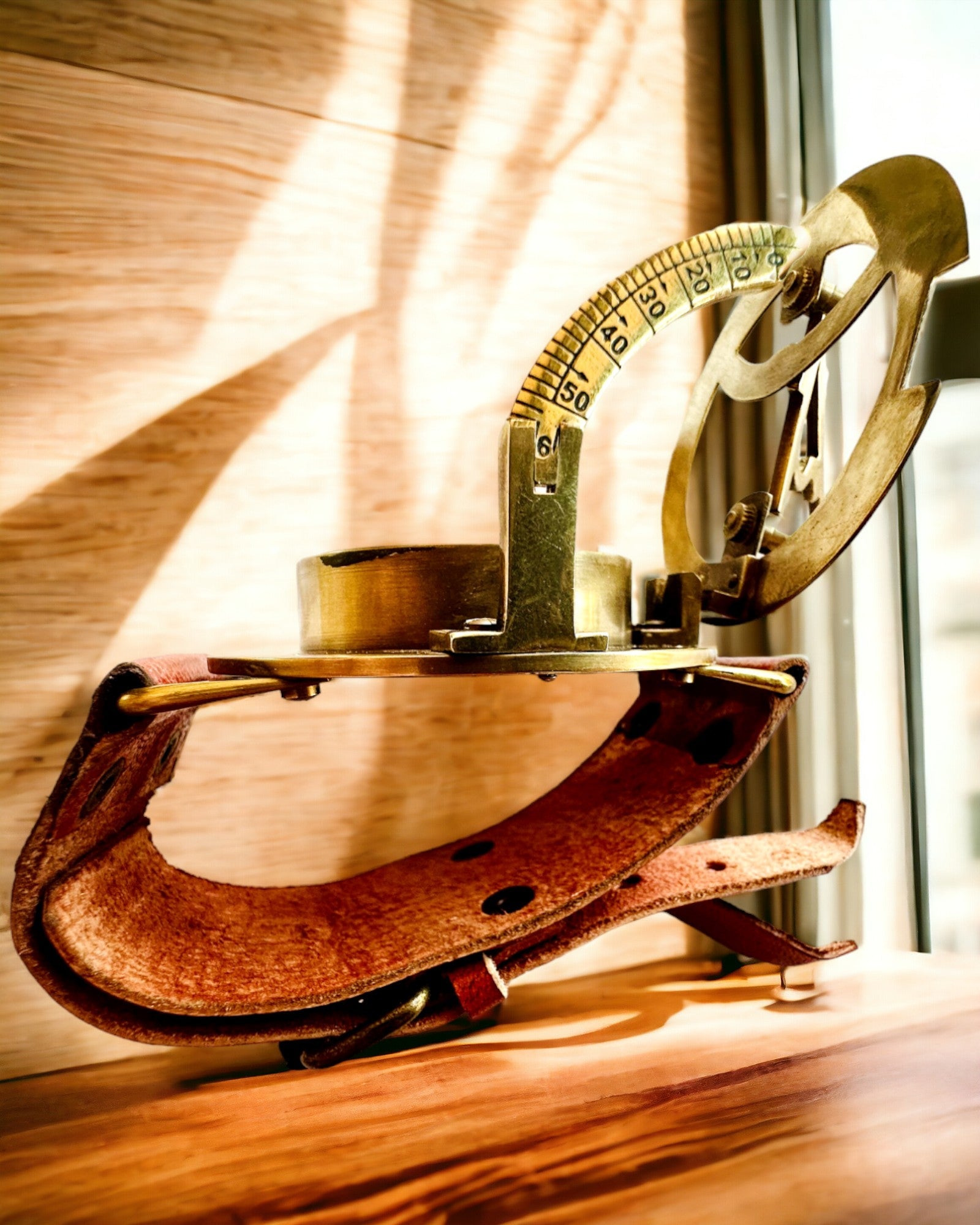 Sundial "Antique Compass", wristwatch with compass, customizable with engraving