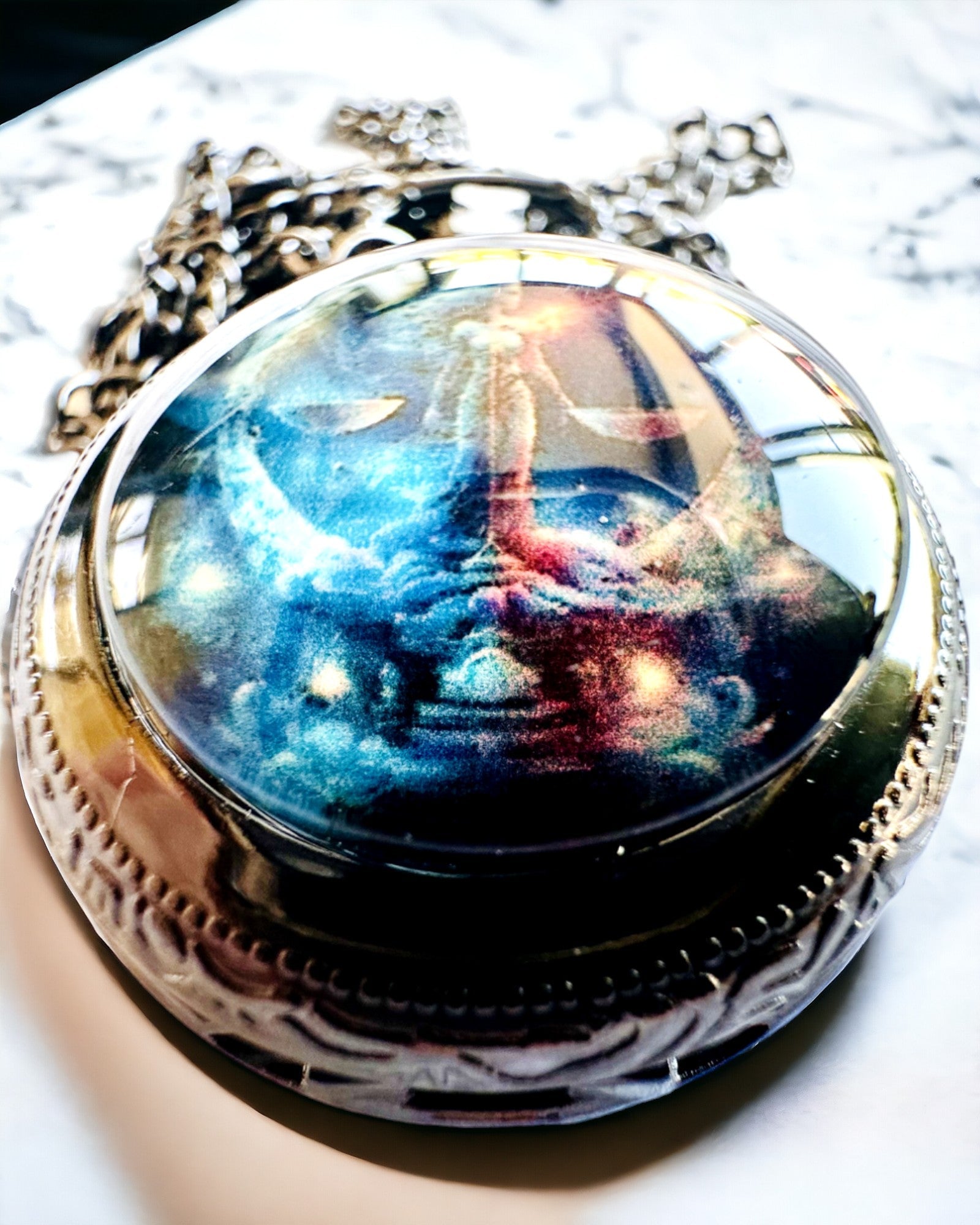 Pocket Watch "Galactic Timekeeper" - personalization with engraving available