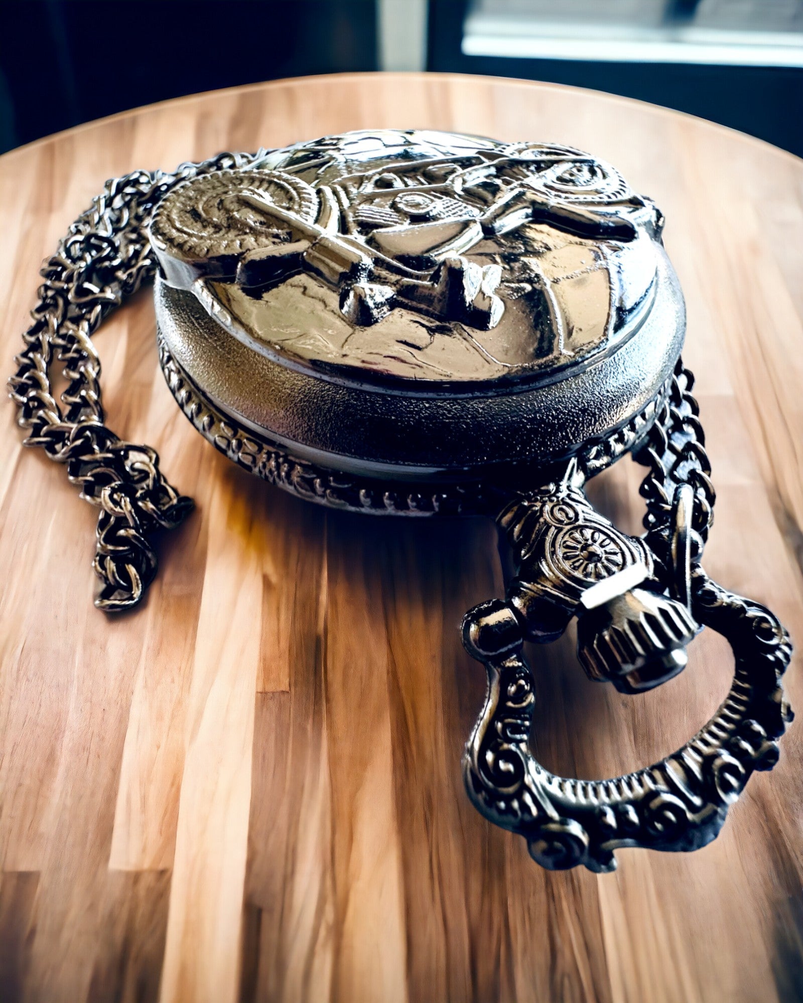 Elegant Pocket Watch Motorcycle Passion, personalization with engraving available