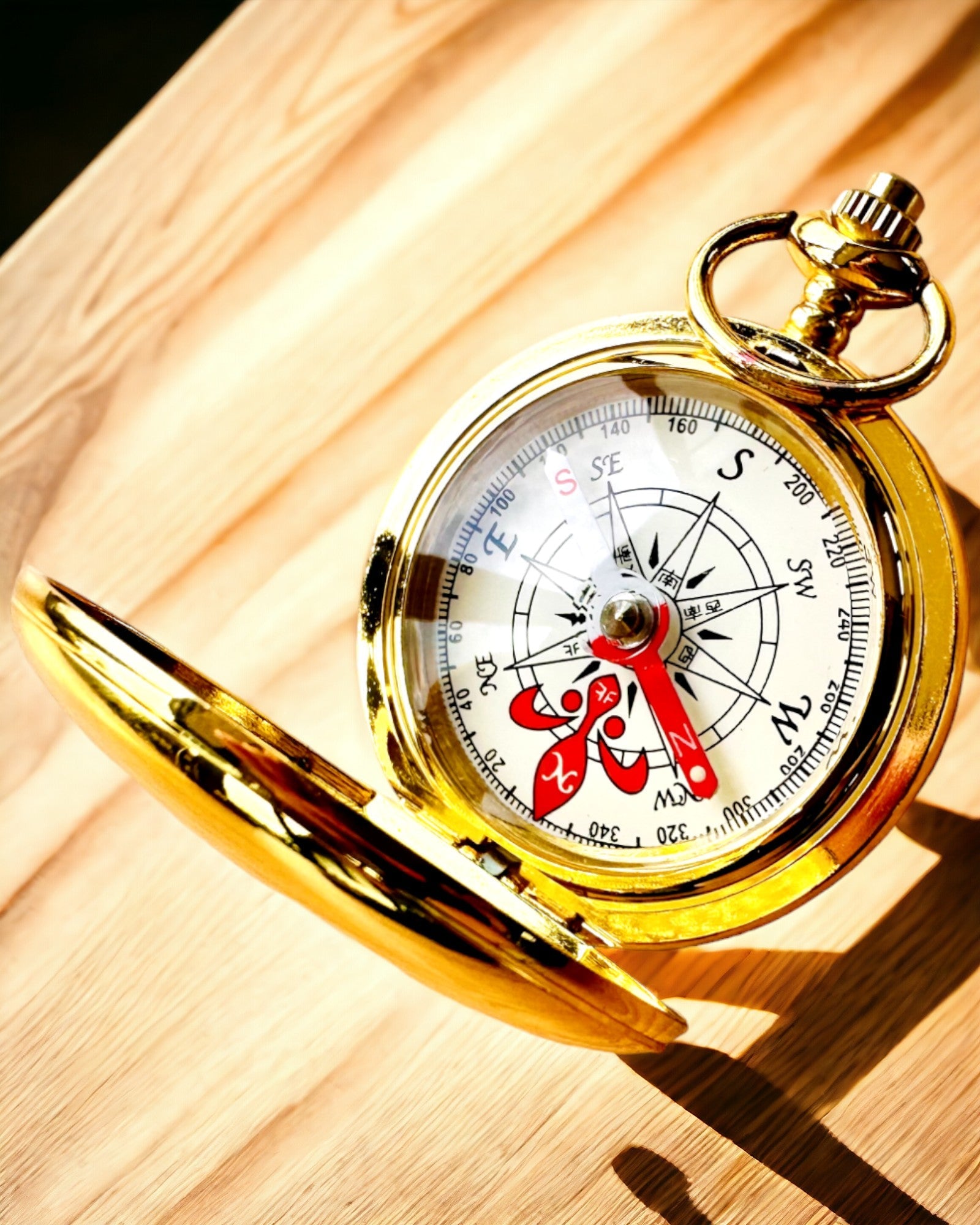 Wanderer Compass with Engraving Option - gold color