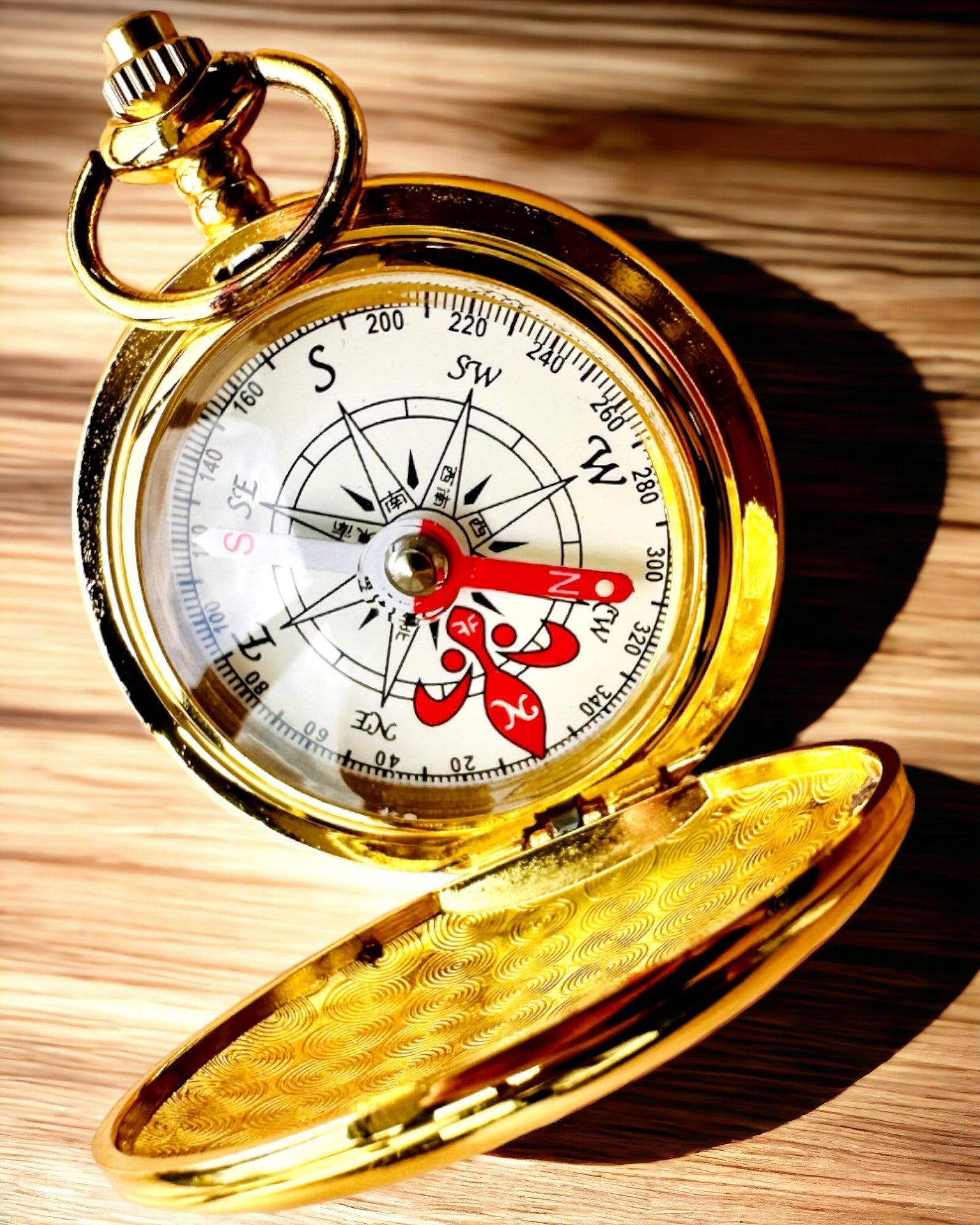 Wanderer Compass with Engraving Option - gold color