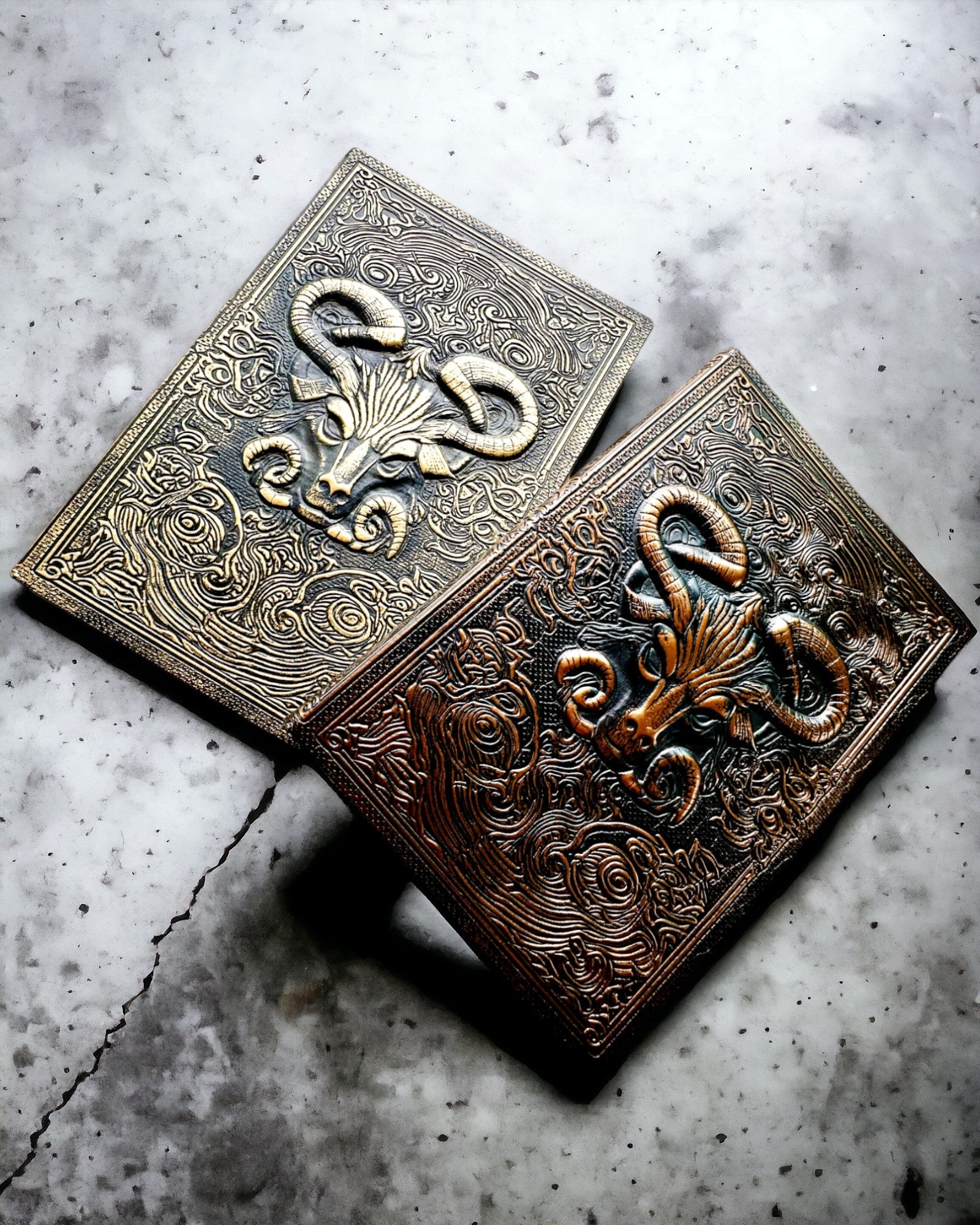 Magic Notebook, "Divine Bull" notepad - Elegant and Unique Stationery, personalized with engraving