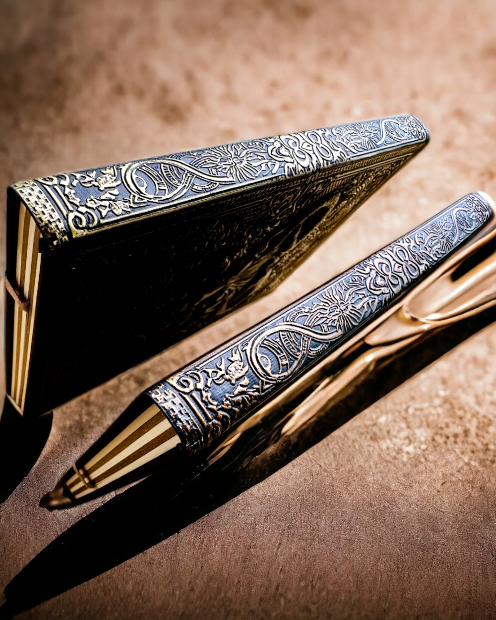 Magic Notebook, "Divine Bull" notepad - Elegant and Unique Stationery, personalized with engraving