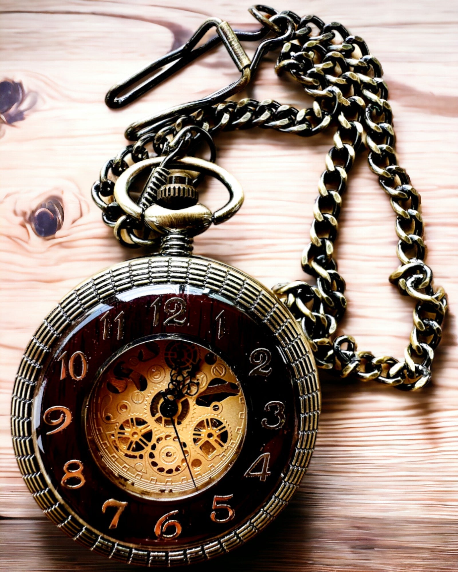 Pocket watch "Retro Elegance", customizable with engraving