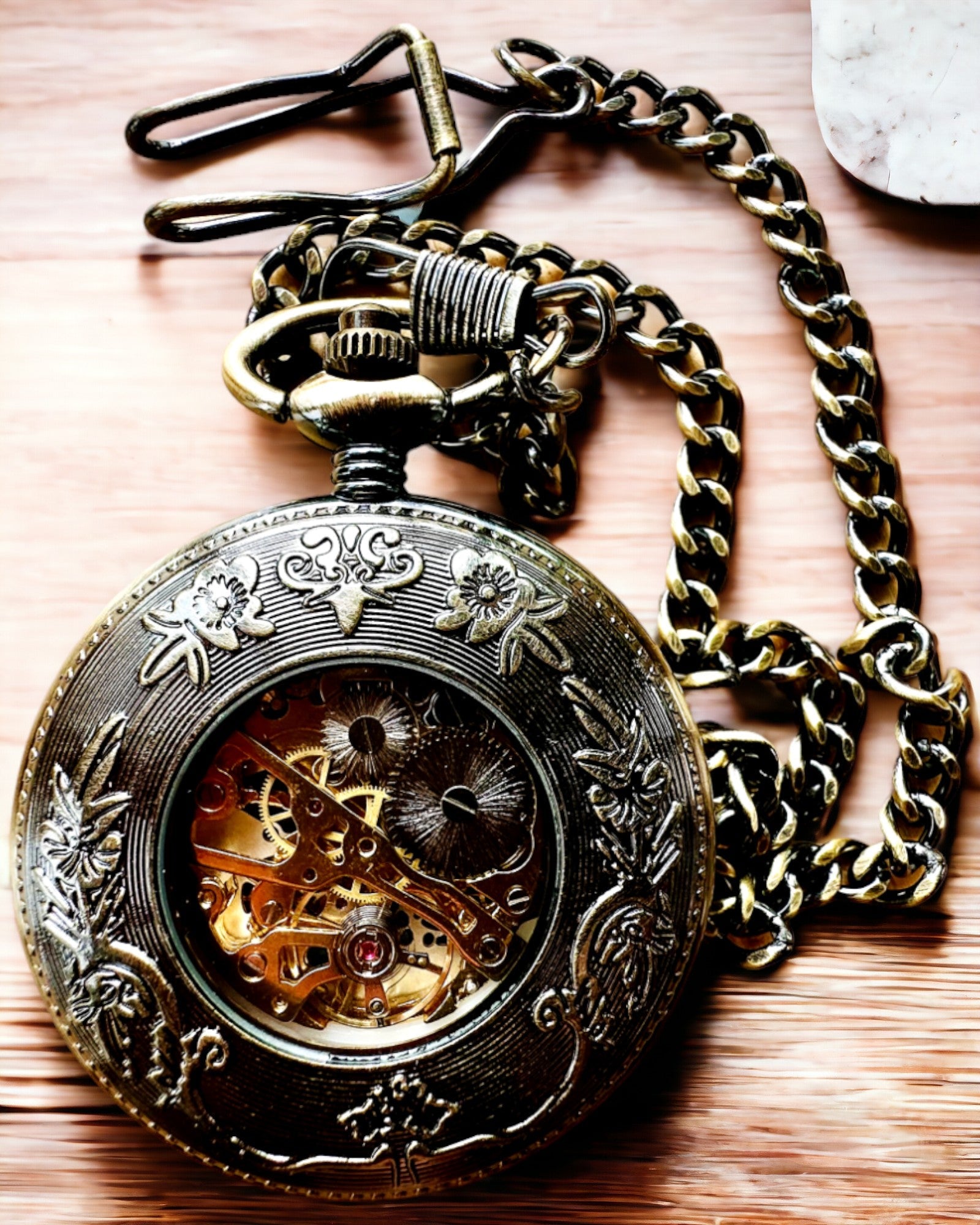 Pocket watch "Retro Elegance", customizable with engraving
