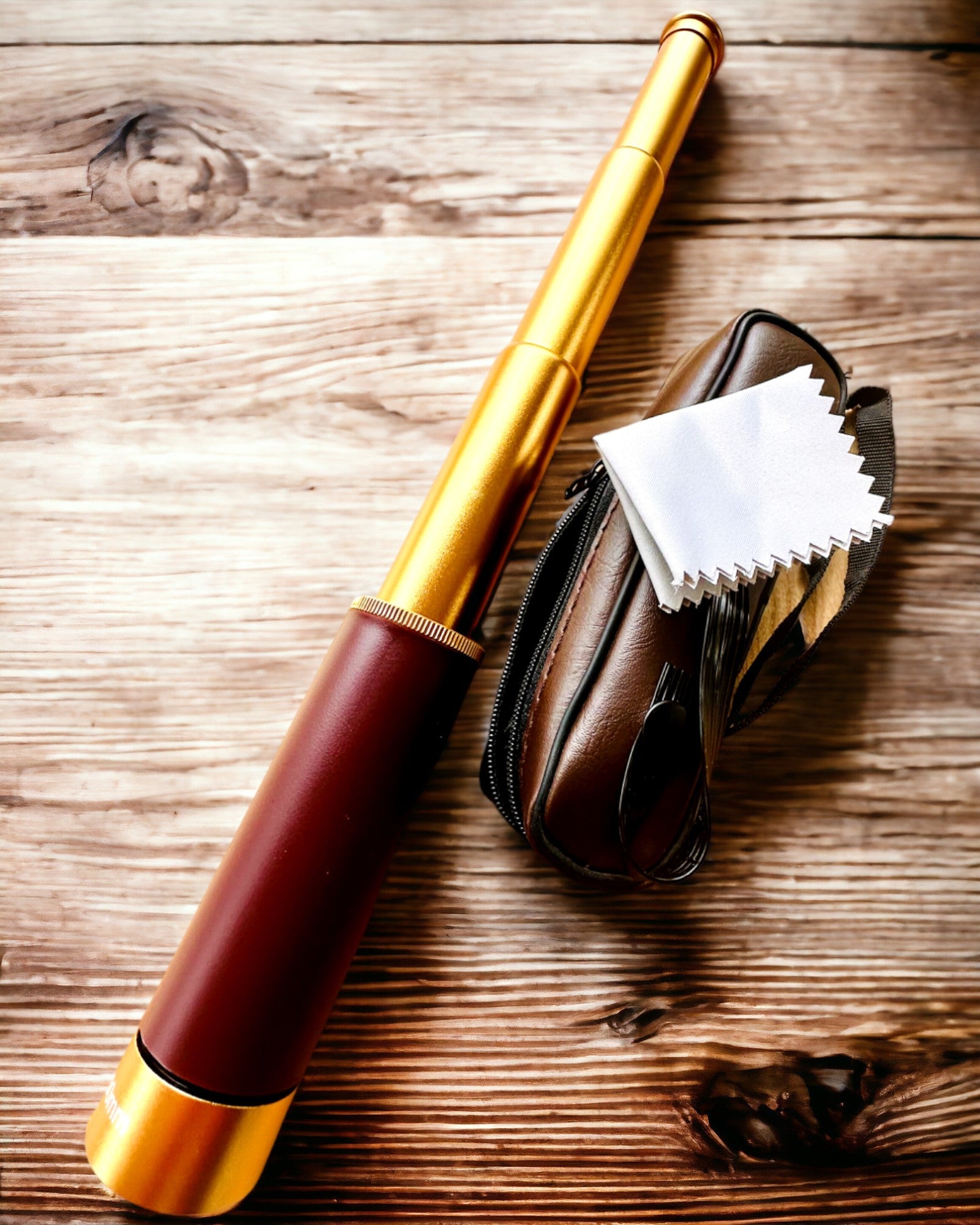 Explorer 25x30 Monocular Telescope - Portable, Foldable Handheld Telescope, customizable with engraving