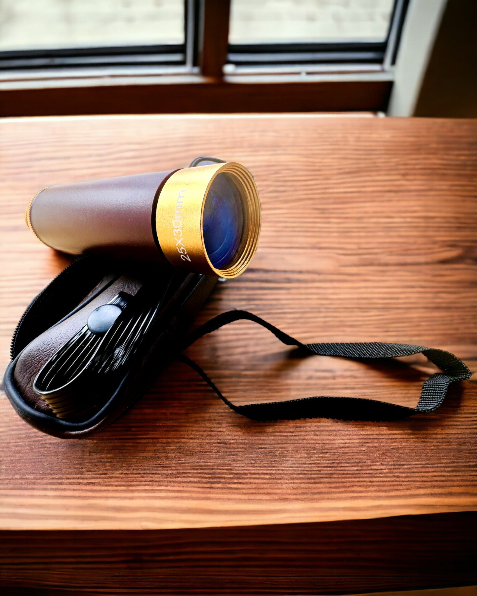 Explorer 25x30 Monocular Telescope - Portable, Foldable Handheld Telescope, customizable with engraving