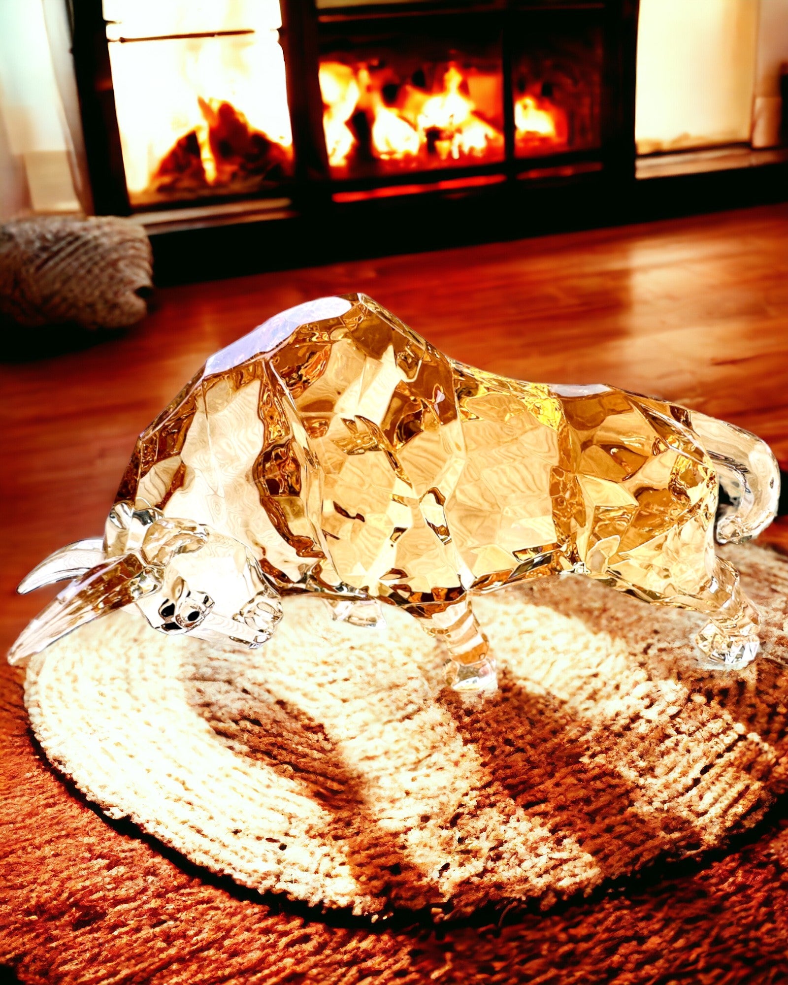 Statue "Złoty Byk" made of Resin, transparent design, customizable