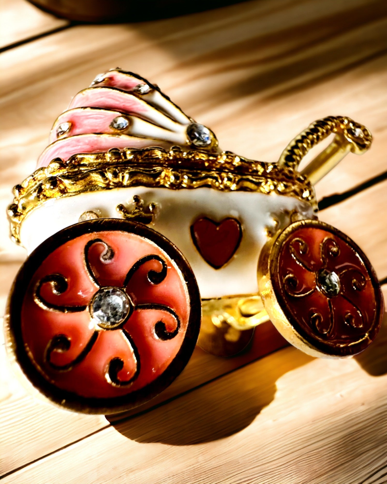 Small Fairy Tale Jewelry Cart, Treasures - Royal Elegance, personalization with engraving