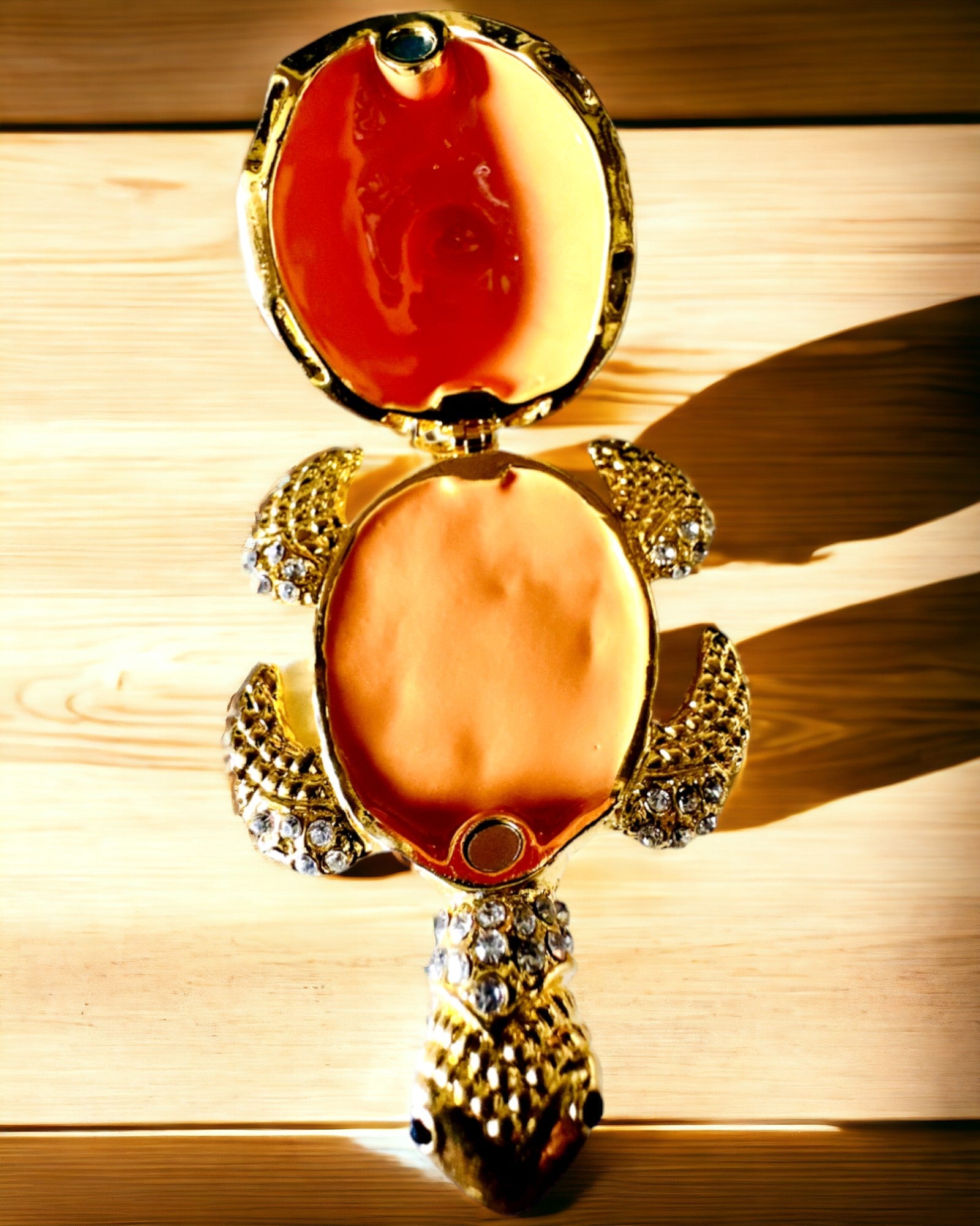 "Żółwiowa Rodzinka" Box - green color, personalized with engraving