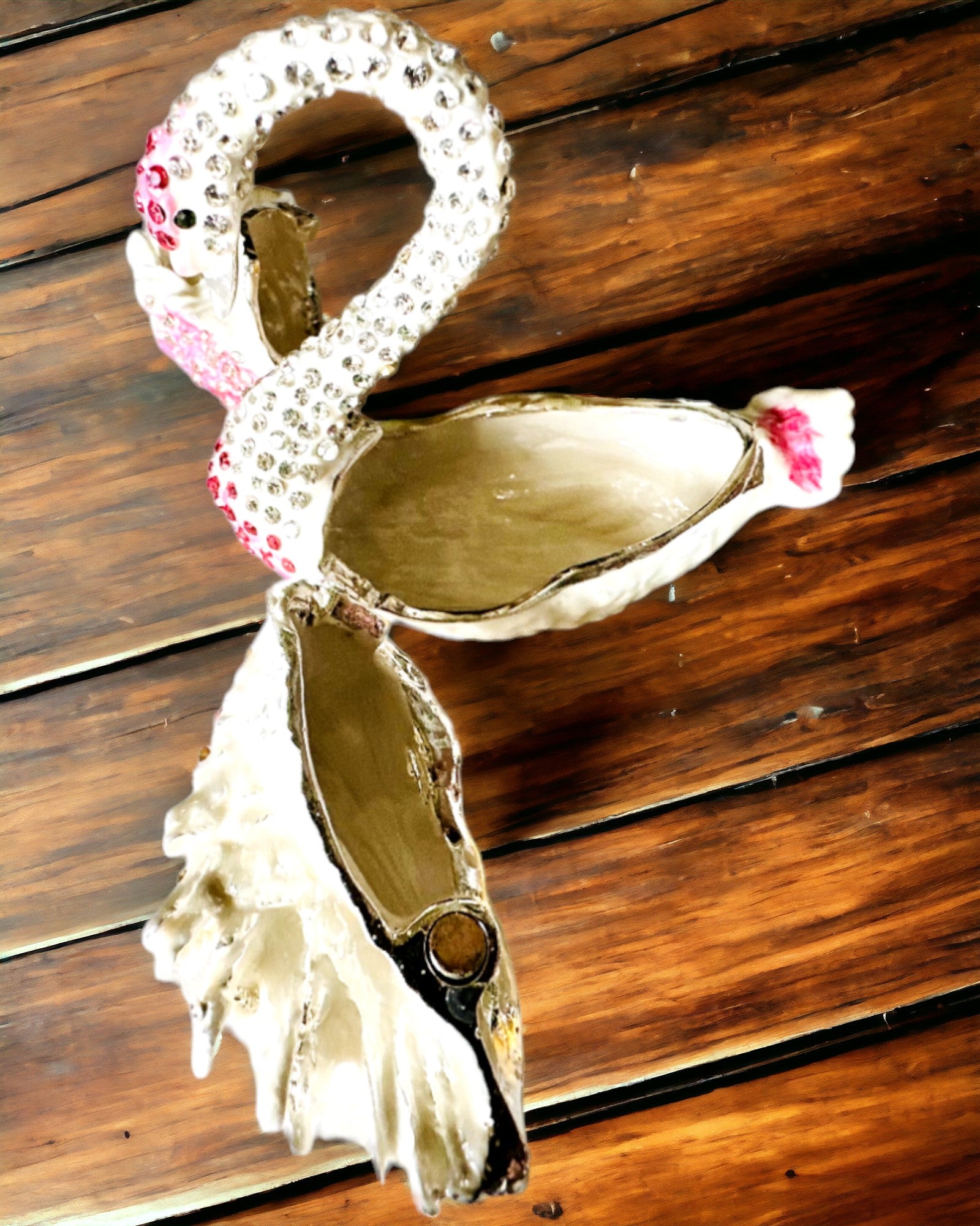 Elegant Box "Swan Jewel" - personalization with engraving