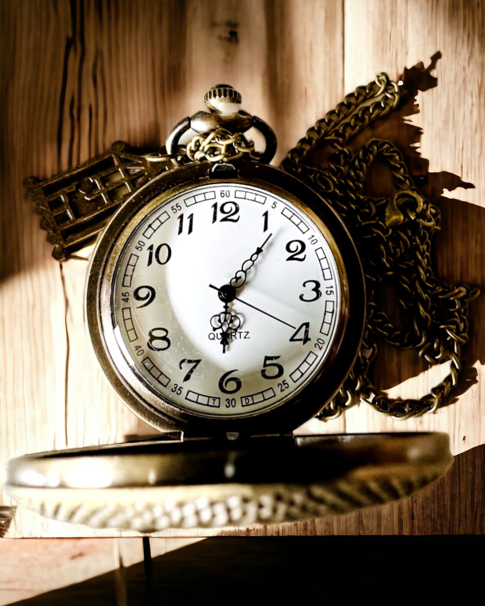 Pocket Watch "Butterfly Elegance" with Custom Engraving Option