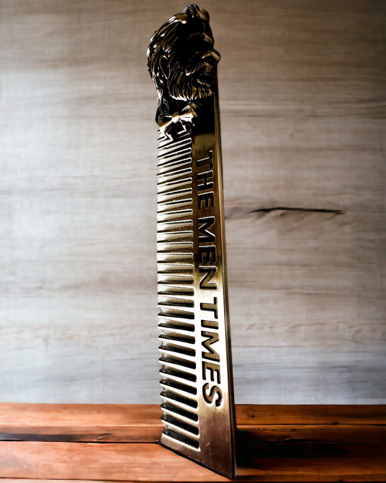 GroomMaster - Elegant Metal Comb with Engraving, personalized engraving