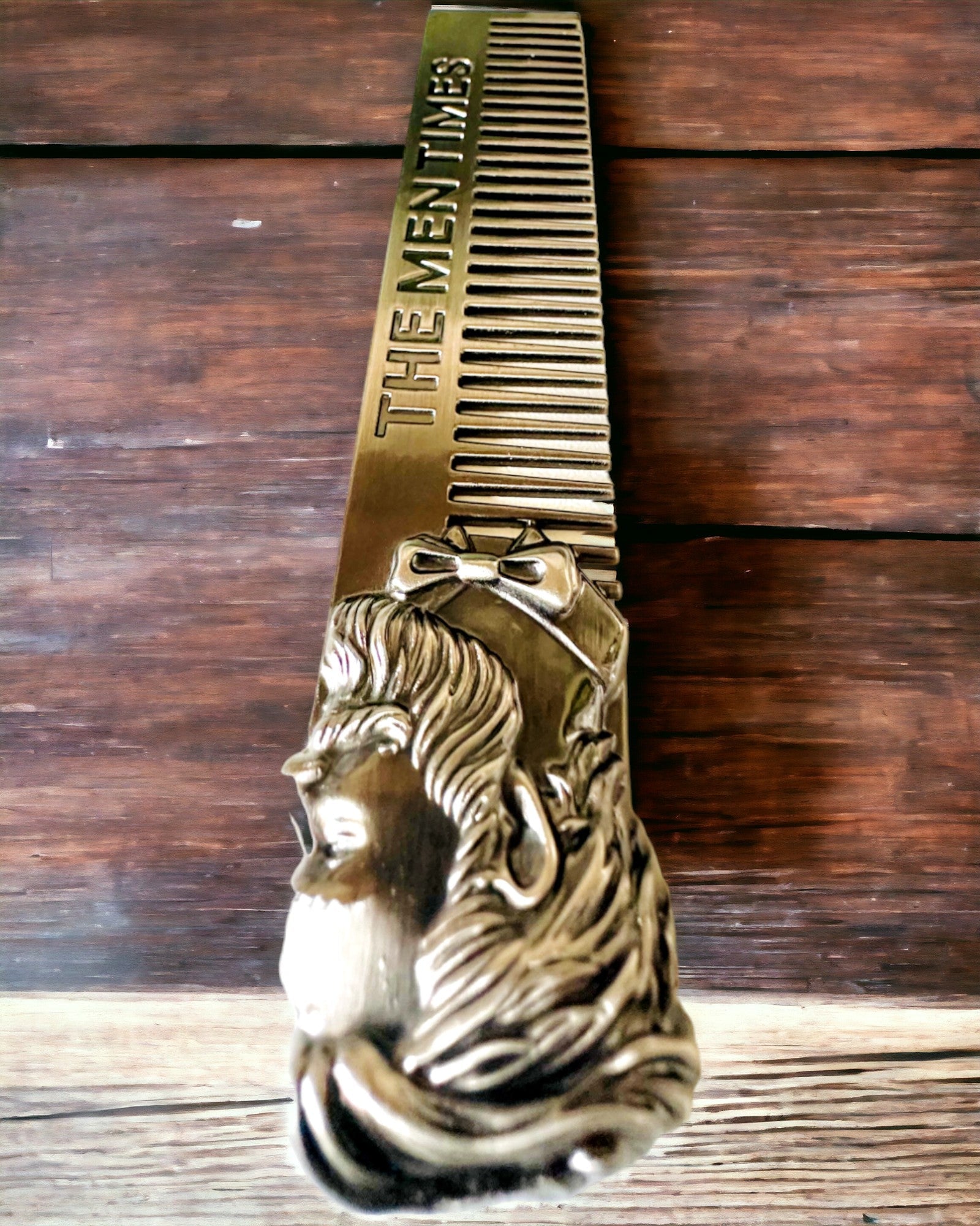 GroomMaster - Elegant Metal Comb with Engraving, personalized engraving