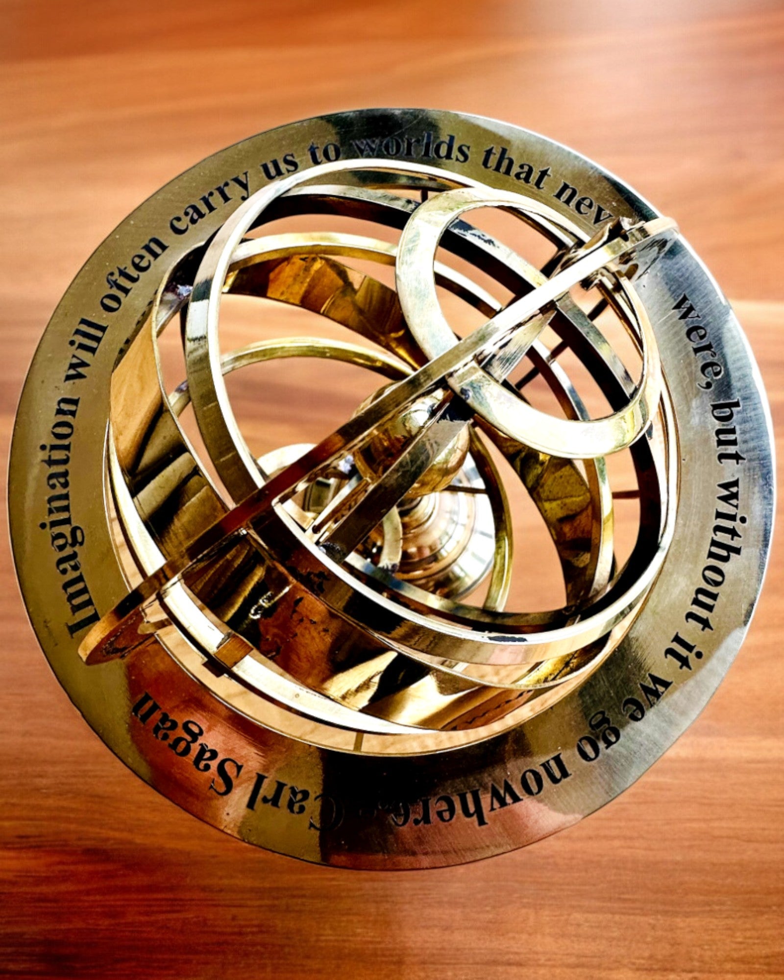 Astrolabium Artis - Handcrafted with Engraving Option, Office Decoration, Premium