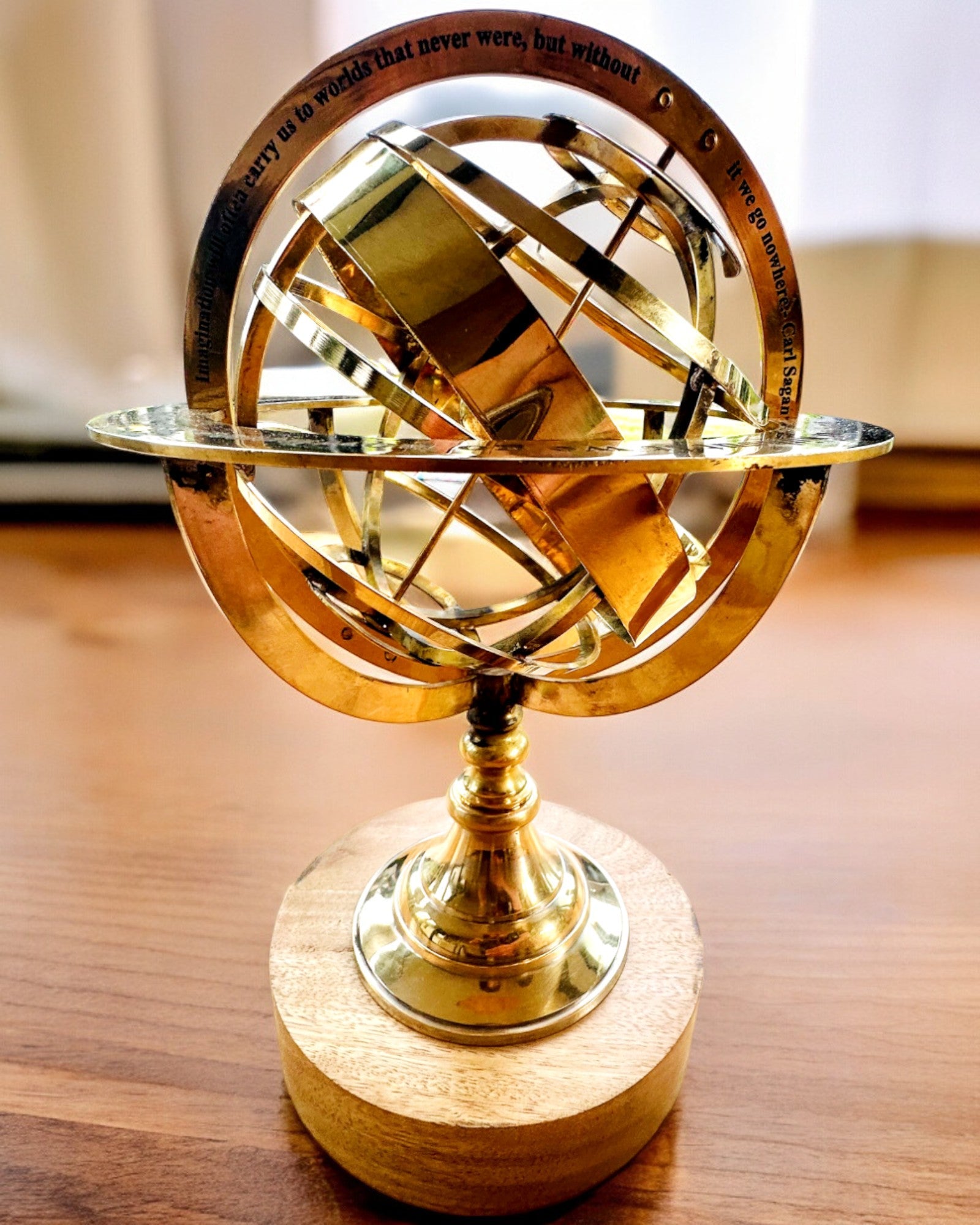 Astrolabium Artis - Handcrafted with Engraving Option, Office Decoration, Premium