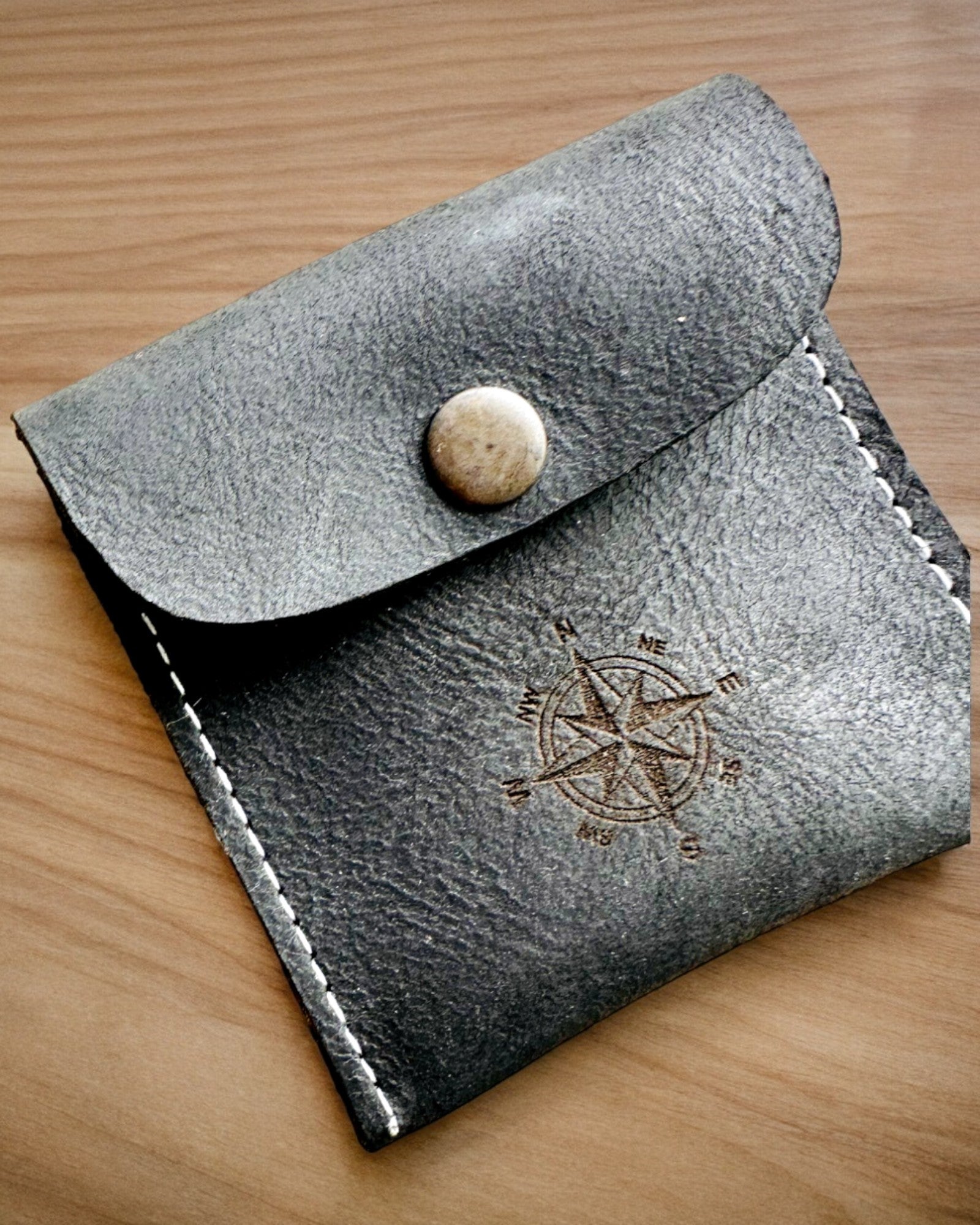 Case for pocket watch or Traveler compass - customizable with engraving