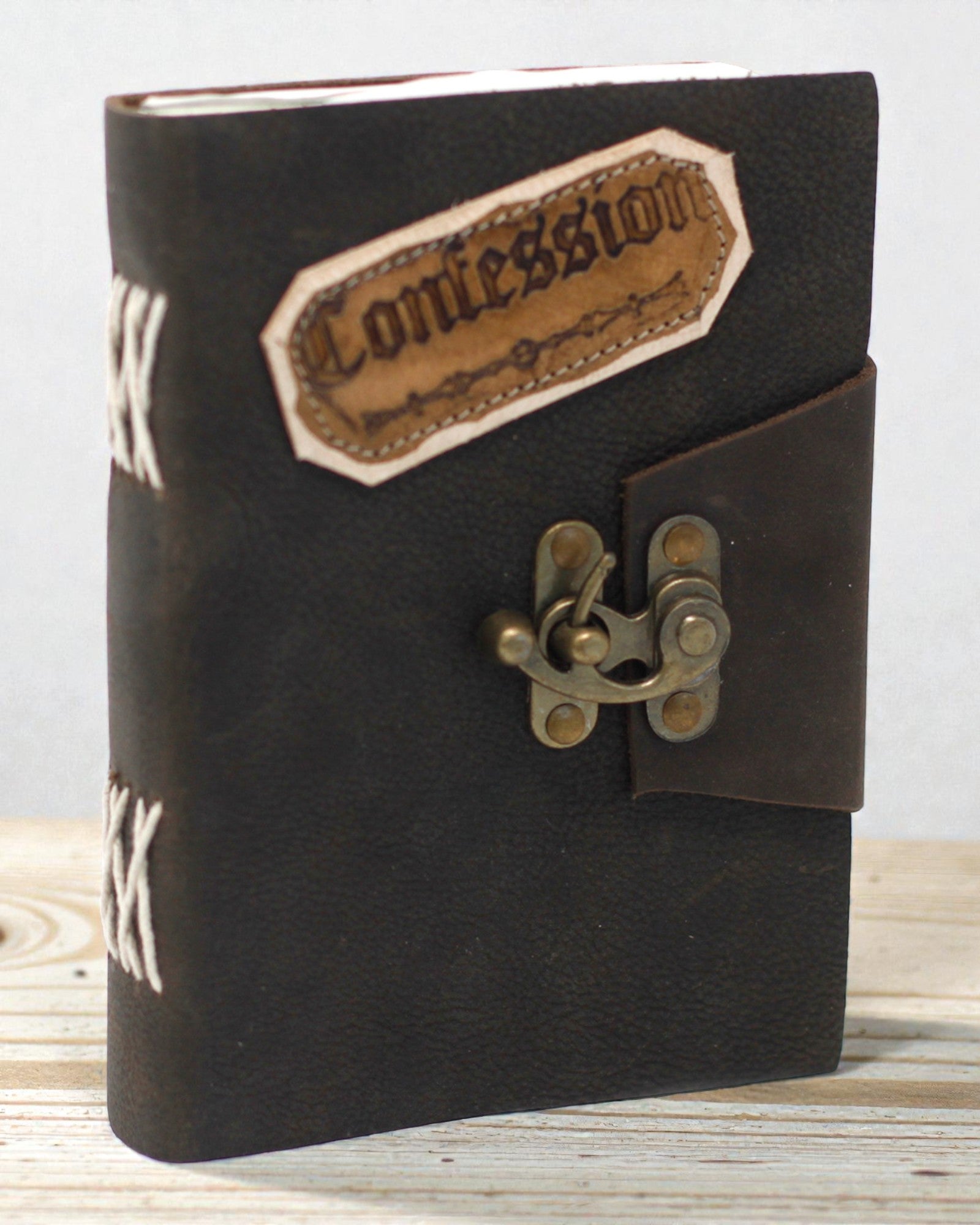 Secretum Anima – Leather Notebook Confession with Fastening