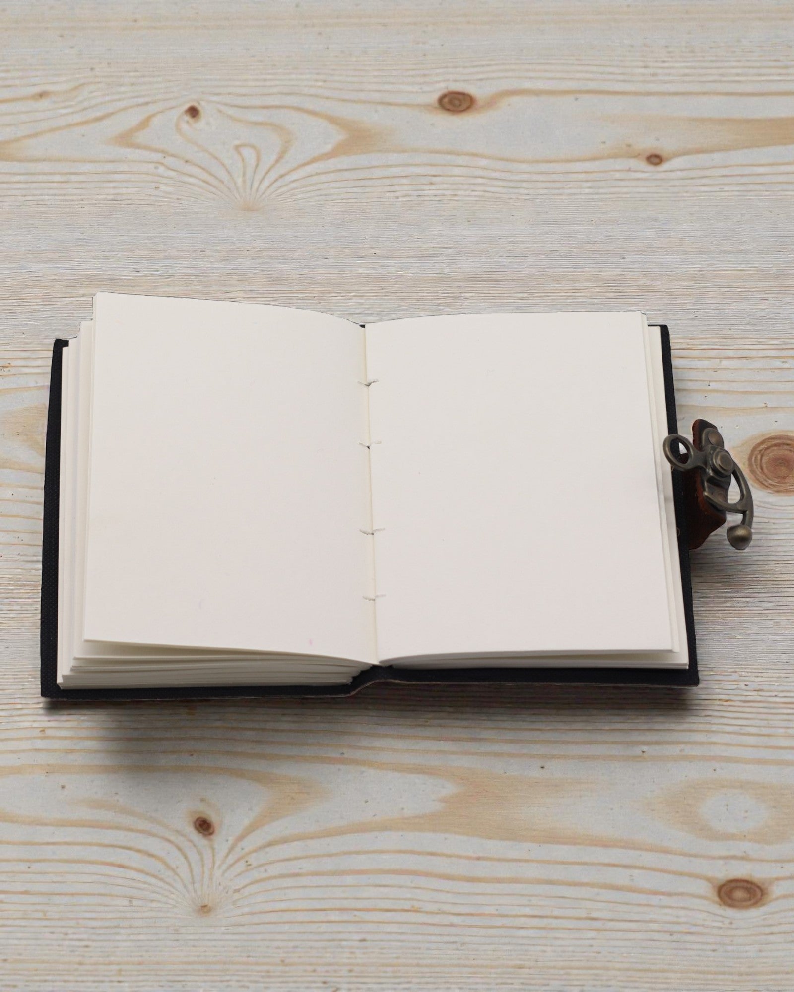 Leather Notebook with Print – Stop Doomscrolling (17,8 × 12,7 cm)