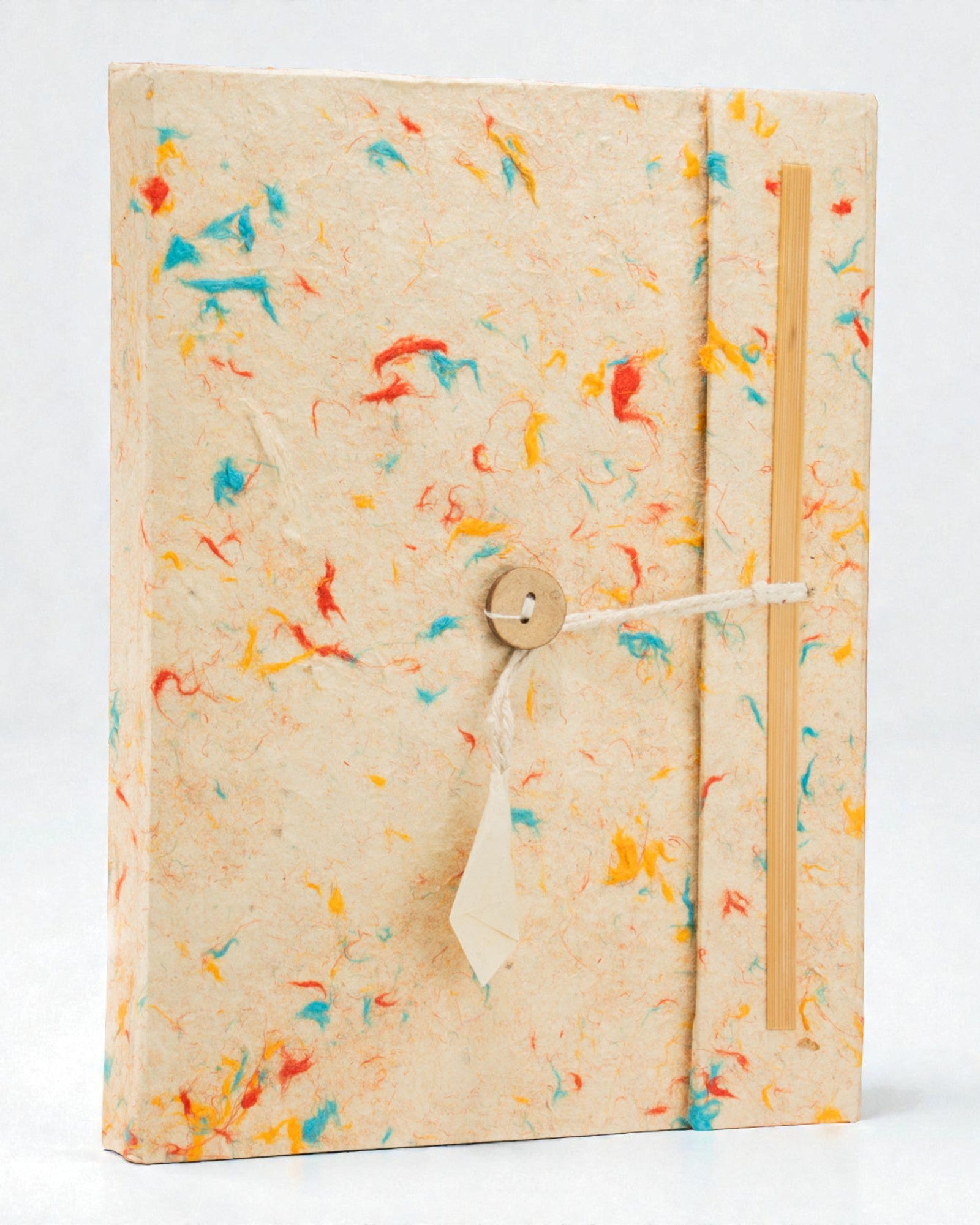 Large Lokta Notebook Multicolored Cotton (45 sheets, 21 x 15 cm)