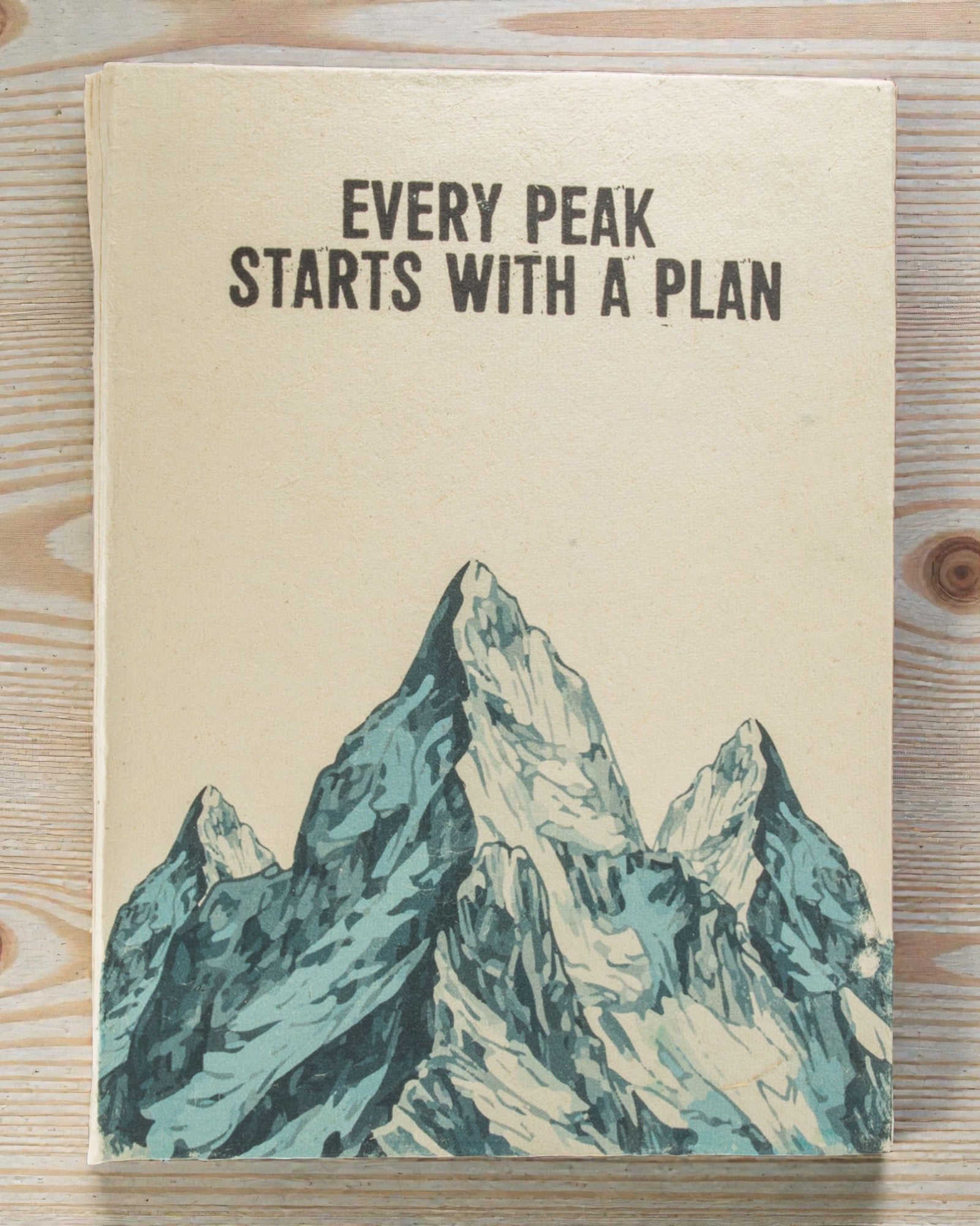 Large Lokta Mountain Path Notebook – Every Peak Starts with a Plan (45 sheets, 21 x 15 cm)