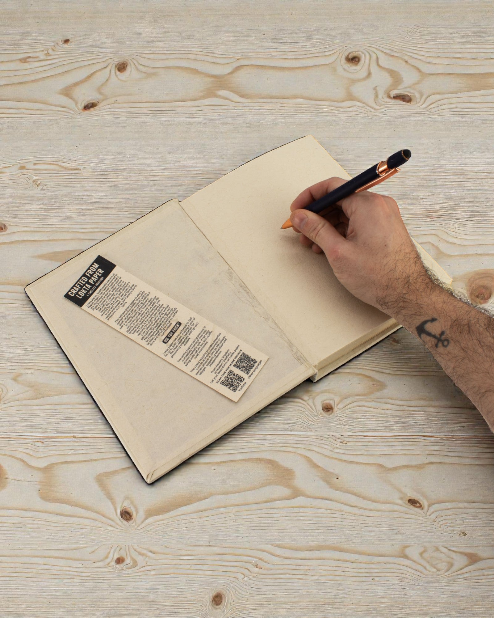 Large Lokta Mountain Path Notebook – Every Peak Starts with a Plan (45 sheets, 21 x 15 cm)