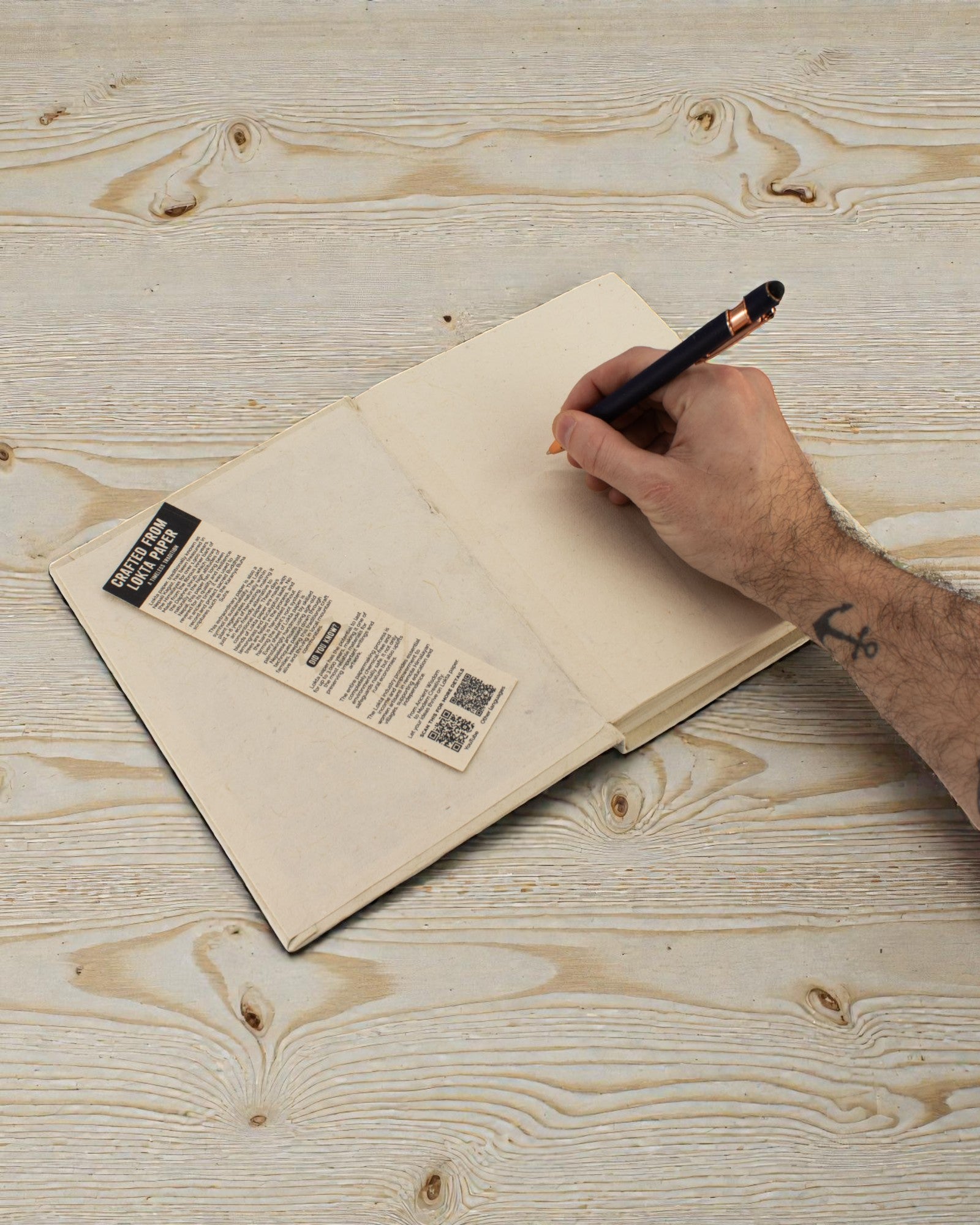 Large Elbow Notebook Inspirations – Real Life Happens Offline (45 sheets, 21 x 15 cm)